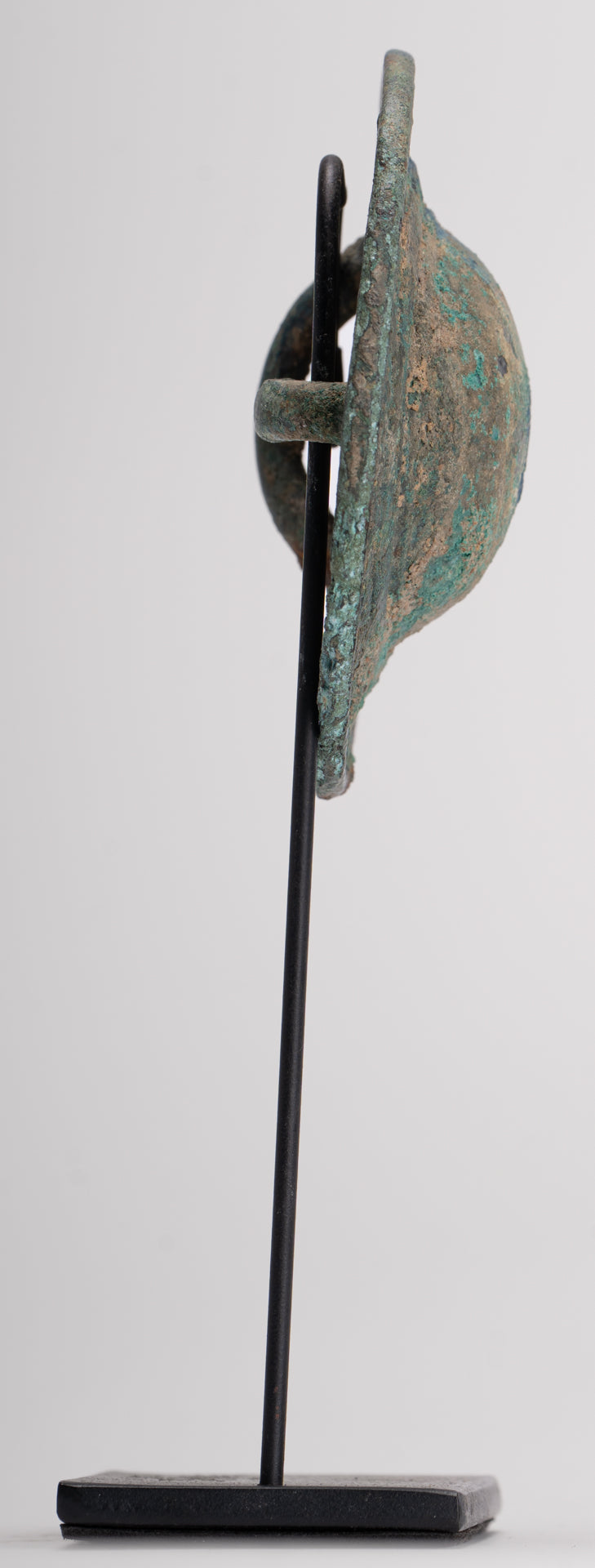 Antique Khmer Style Mounted Bronze Mandala Belt Buckle - 16cm/6"