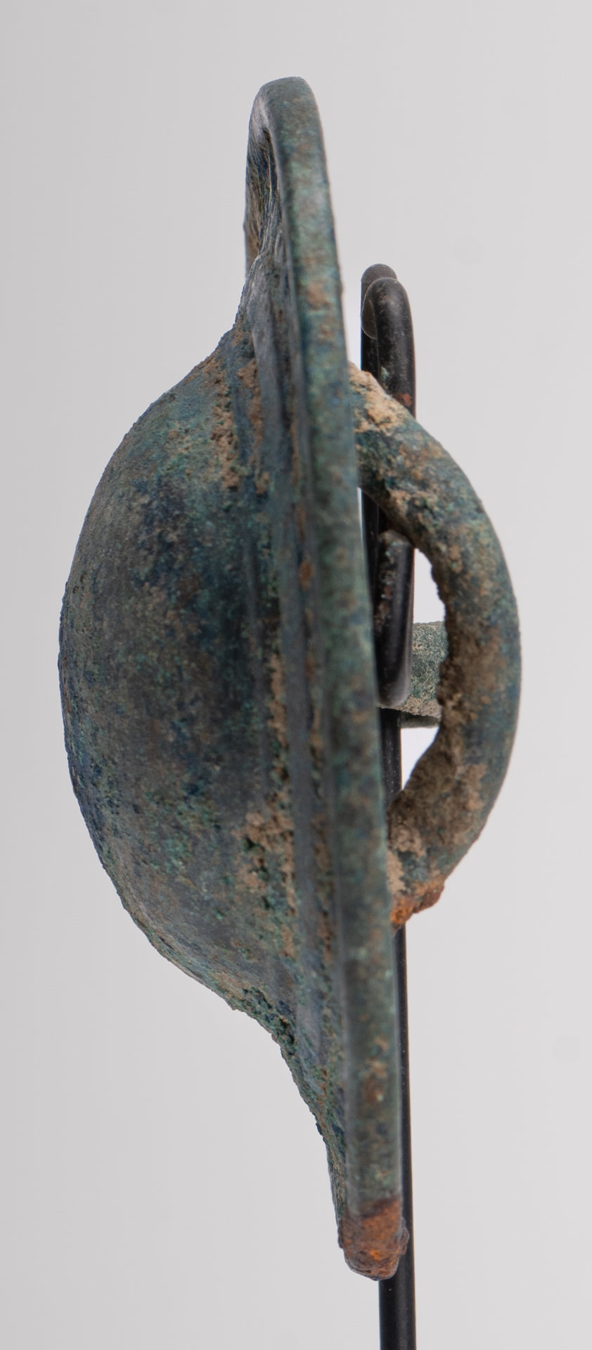 Antique Khmer Style Mounted Bronze Mandala Belt Buckle - 16cm/6"