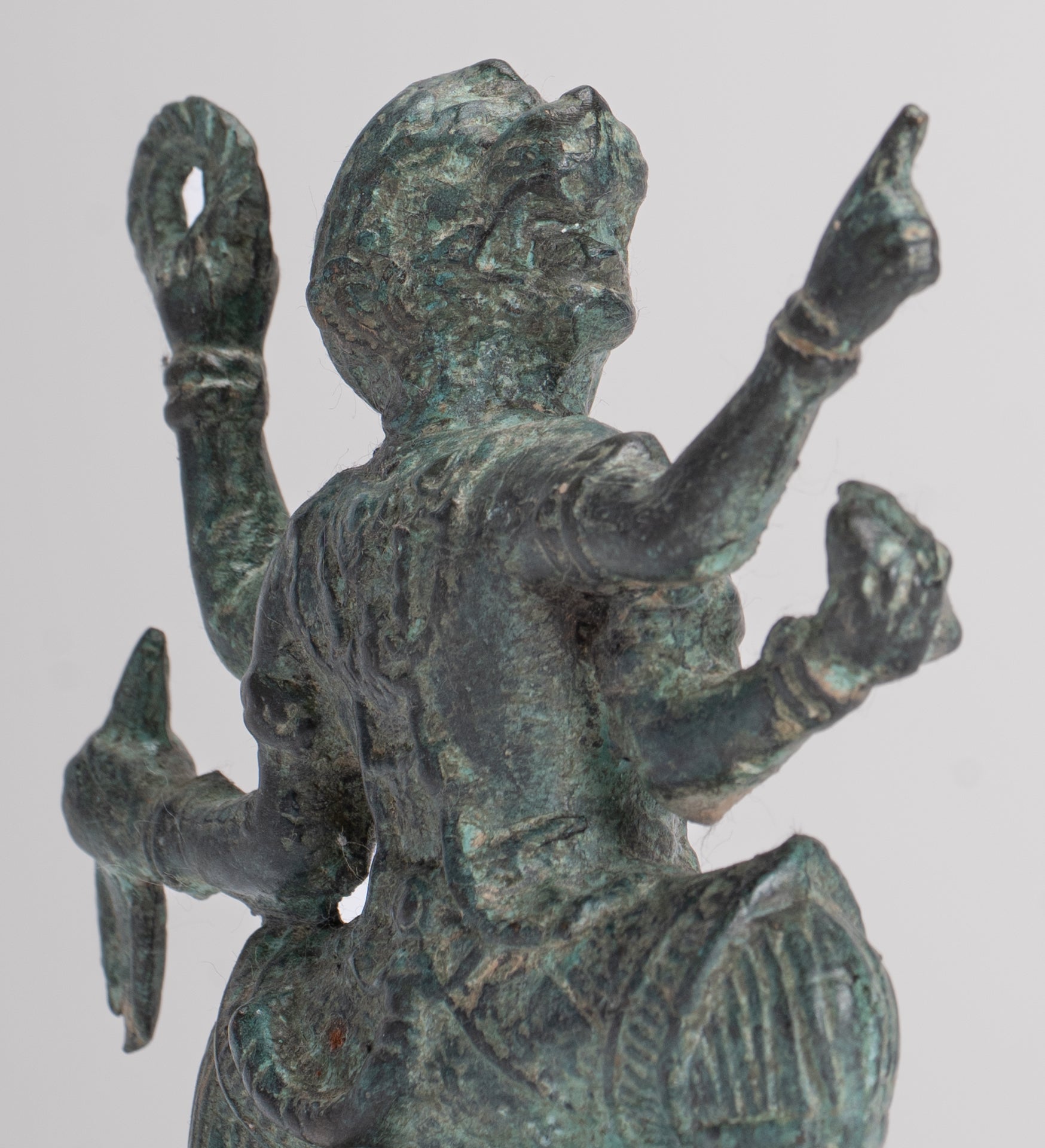 Antique Thai Style Hindu God Hanuman Statue - 12cm/5" Tall