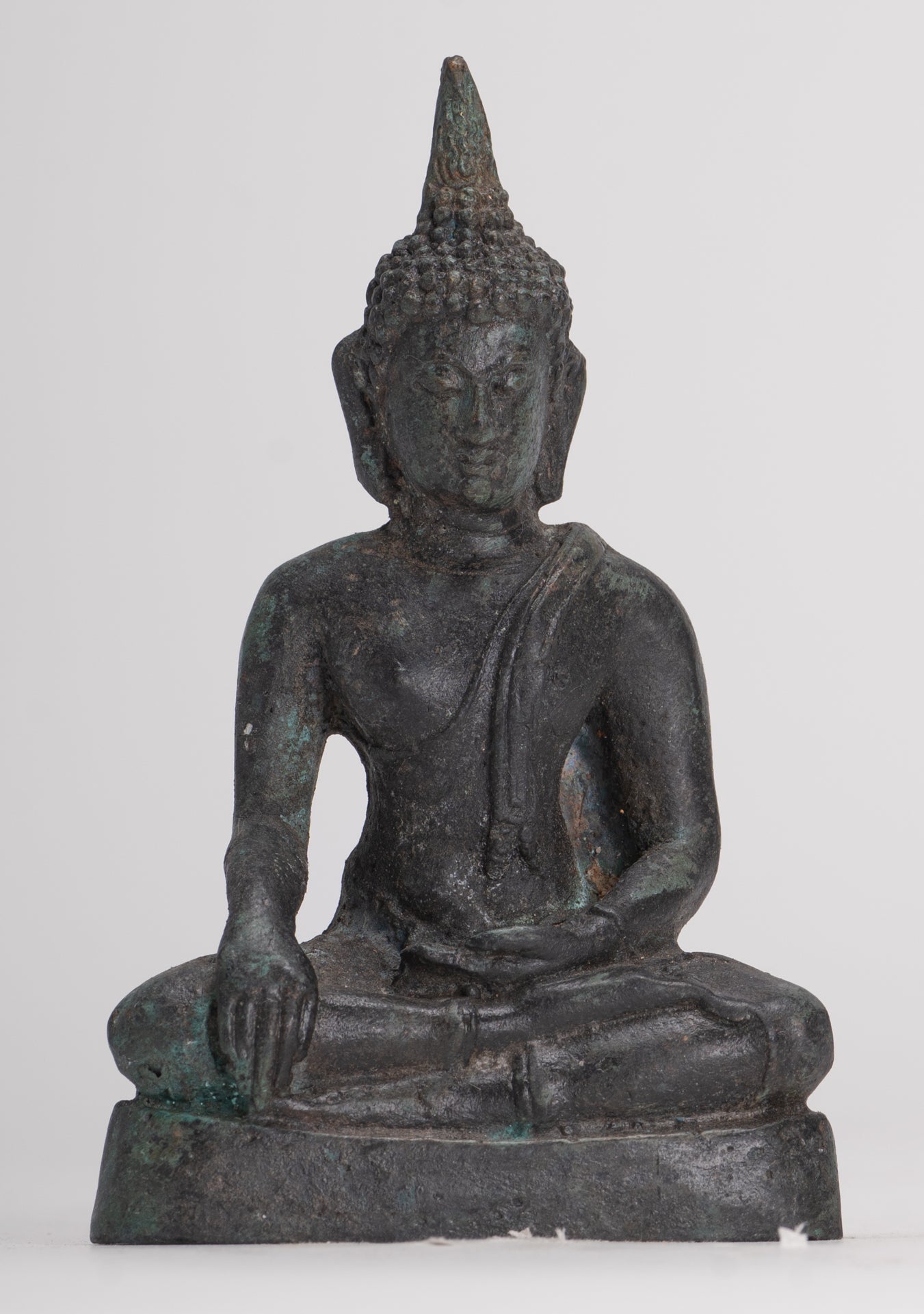 Buddha Statue - Antique Sukhothai Style Thai Enlightenment Buddha Statue - 10cm/4"