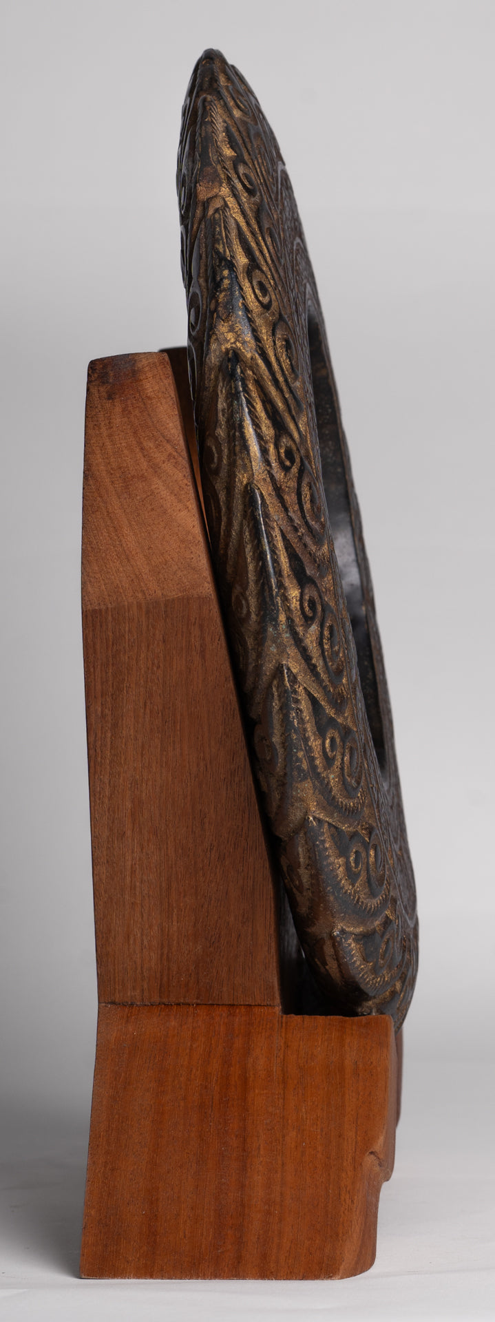 Antique Khmer Style Bronze Vishnu Discus or Chakra - 33cm/13"