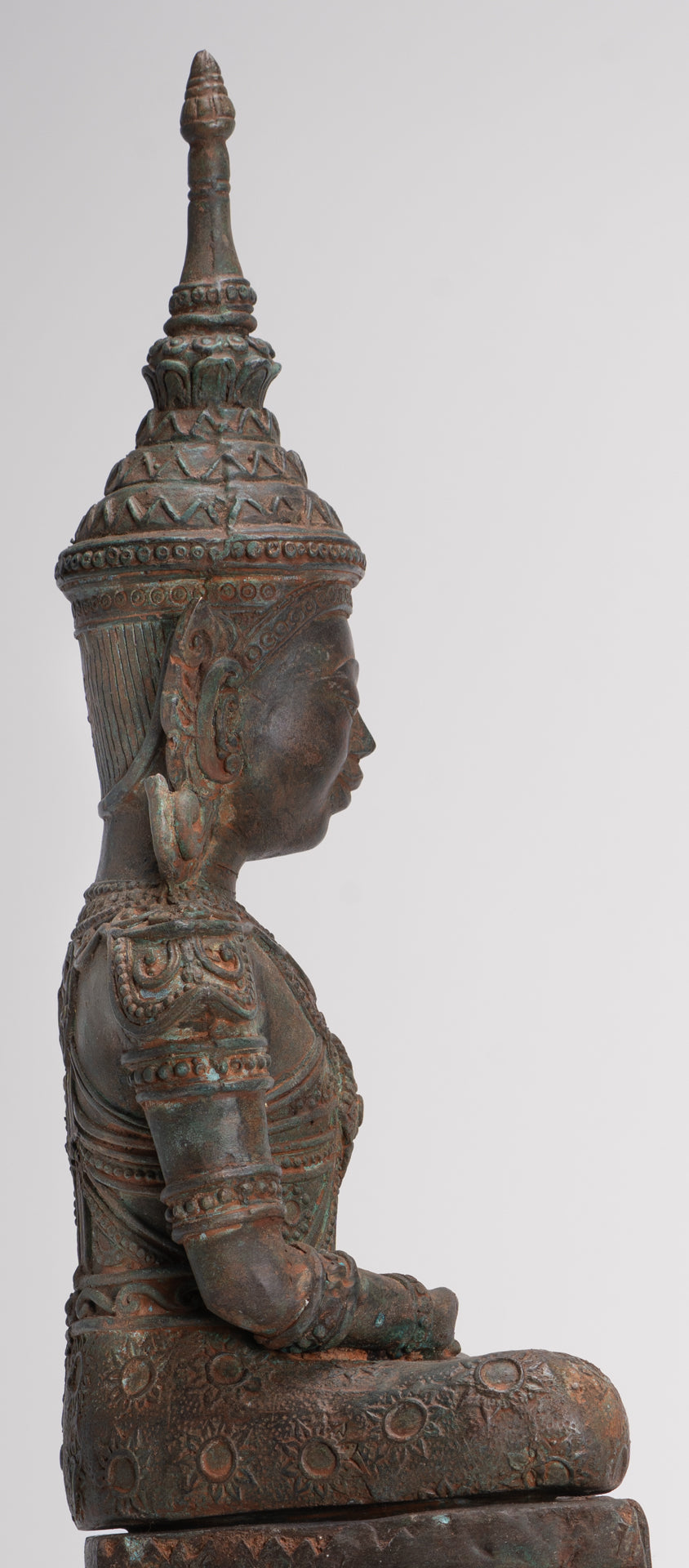 Buddha Statue - Seated Antique Laos Style Meditation Buddha Statue - 61cm/24"