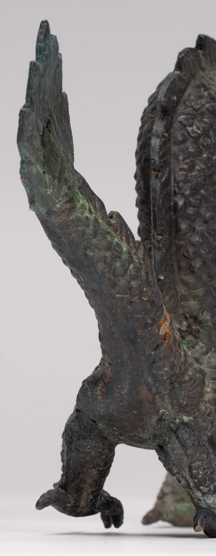 Antique Chinese Style Bronze Dragon Statue - 16cm/6"