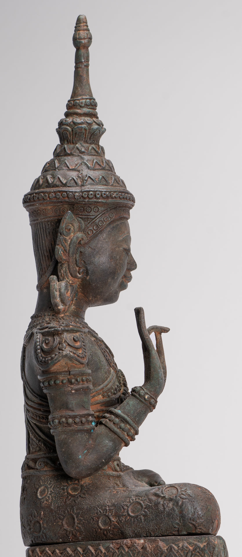 Buddha Statue - Seated Antique Laos Style Teaching Buddha Statue - 61cm/24"