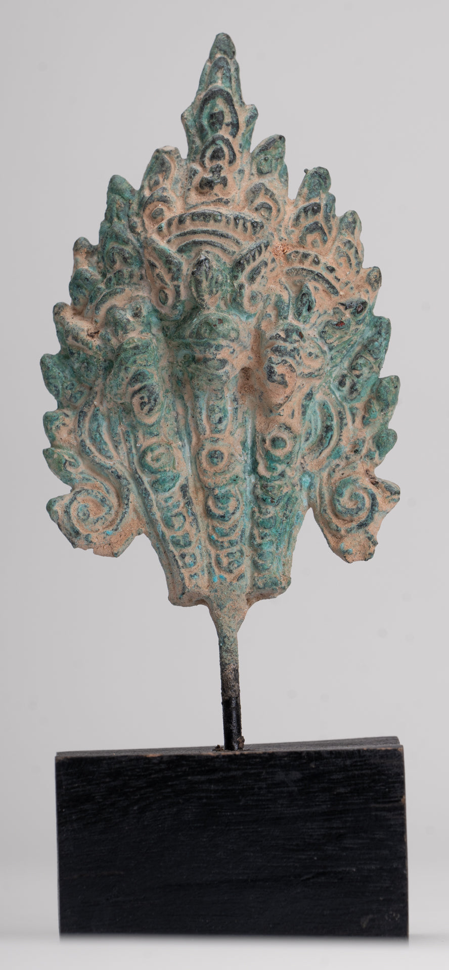 Naga Statue - Antique Khmer Style Bronze Protective Naga, Snake or Serpent Statue - 15.5cm/6"