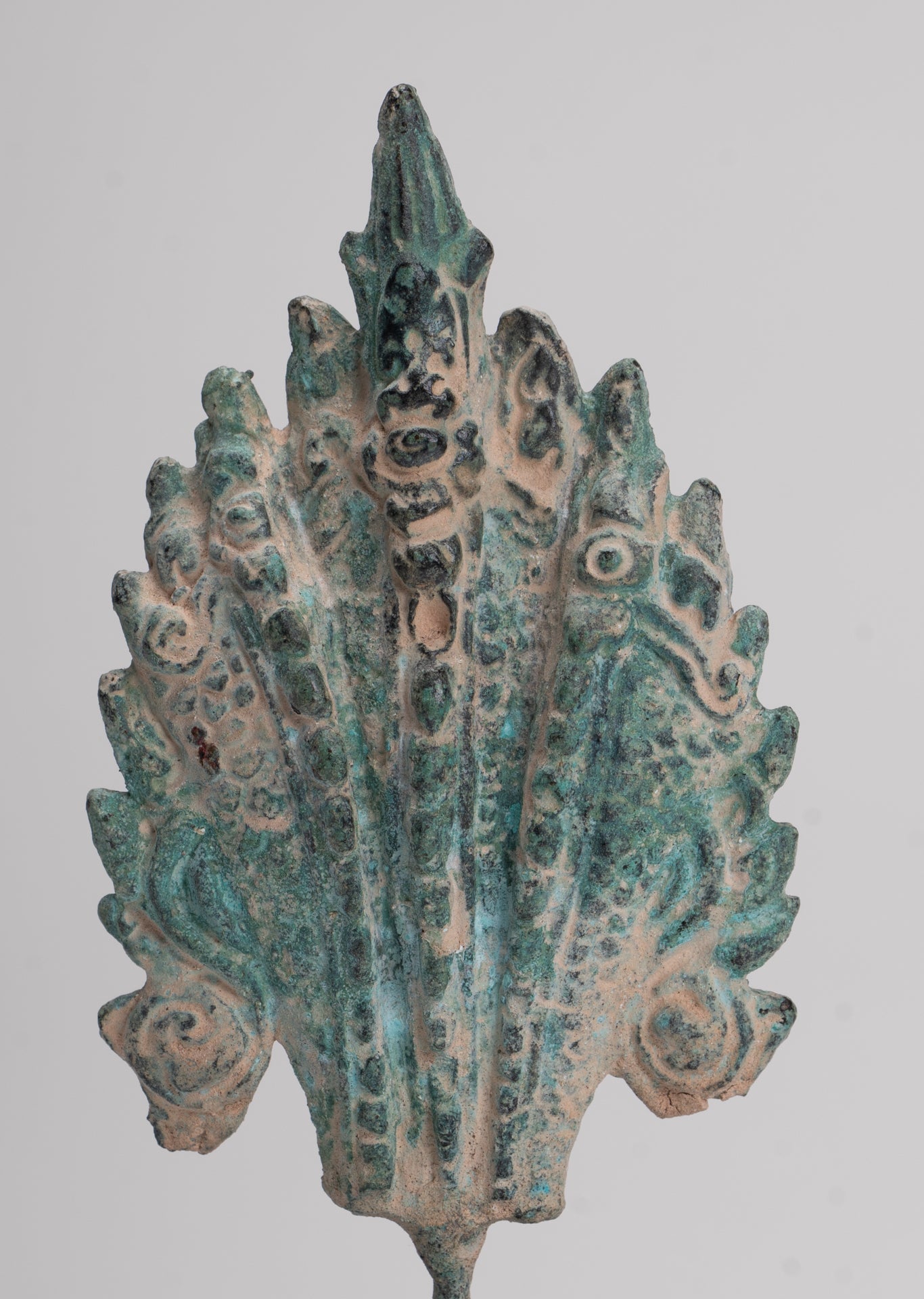 Naga Statue - Antique Khmer Style Bronze Protective Naga, Snake or Serpent Statue - 15.5cm/6"