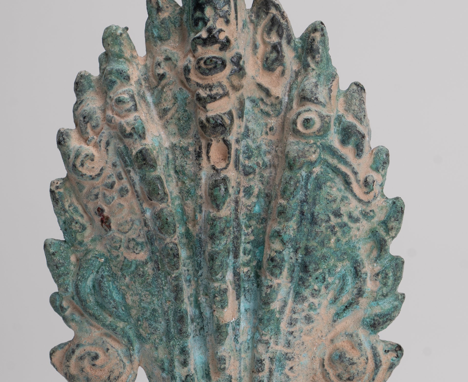 Naga Statue - Antique Khmer Style Bronze Protective Naga, Snake or Serpent Statue - 15.5cm/6"