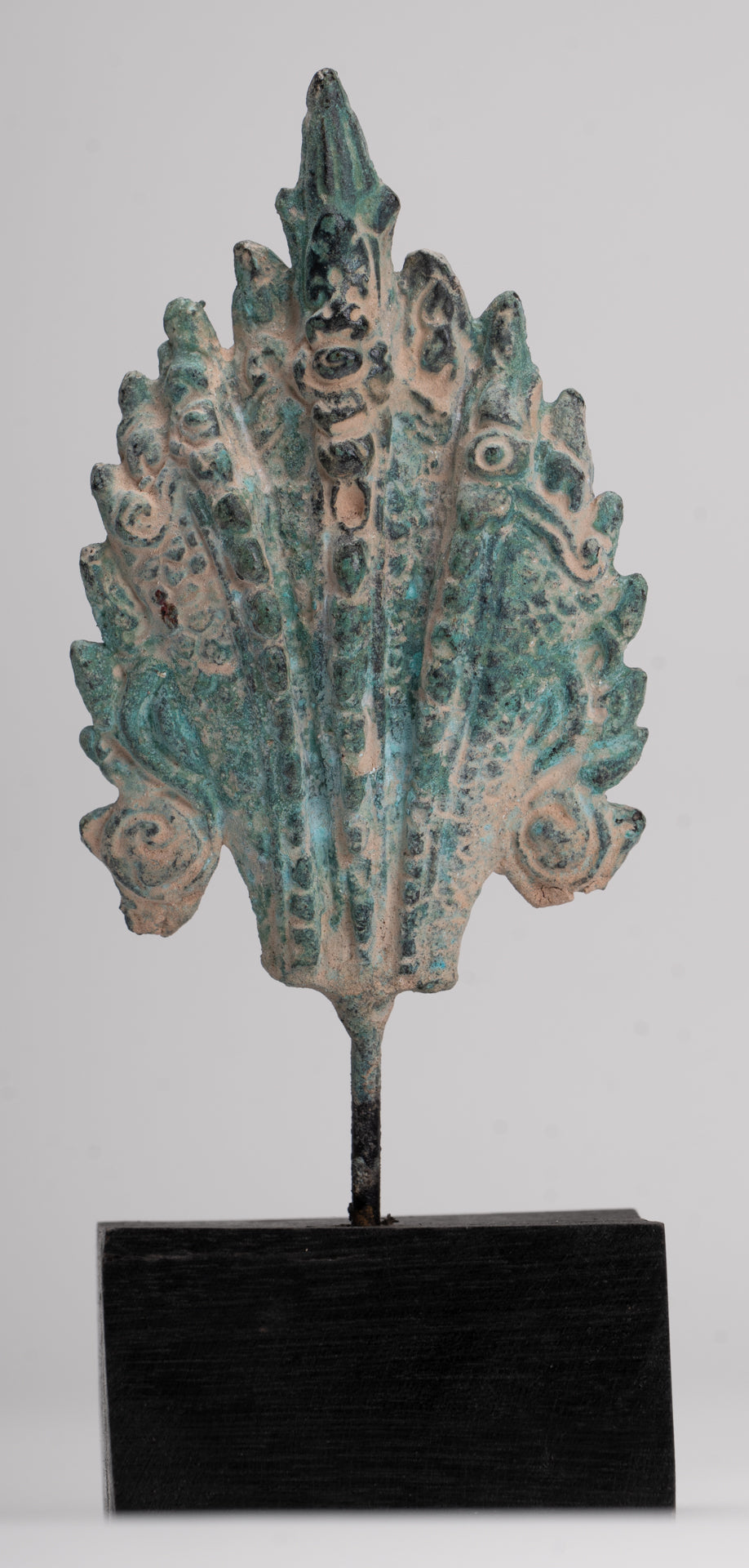 Naga Statue - Antique Khmer Style Bronze Protective Naga, Snake or Serpent Statue - 15.5cm/6"