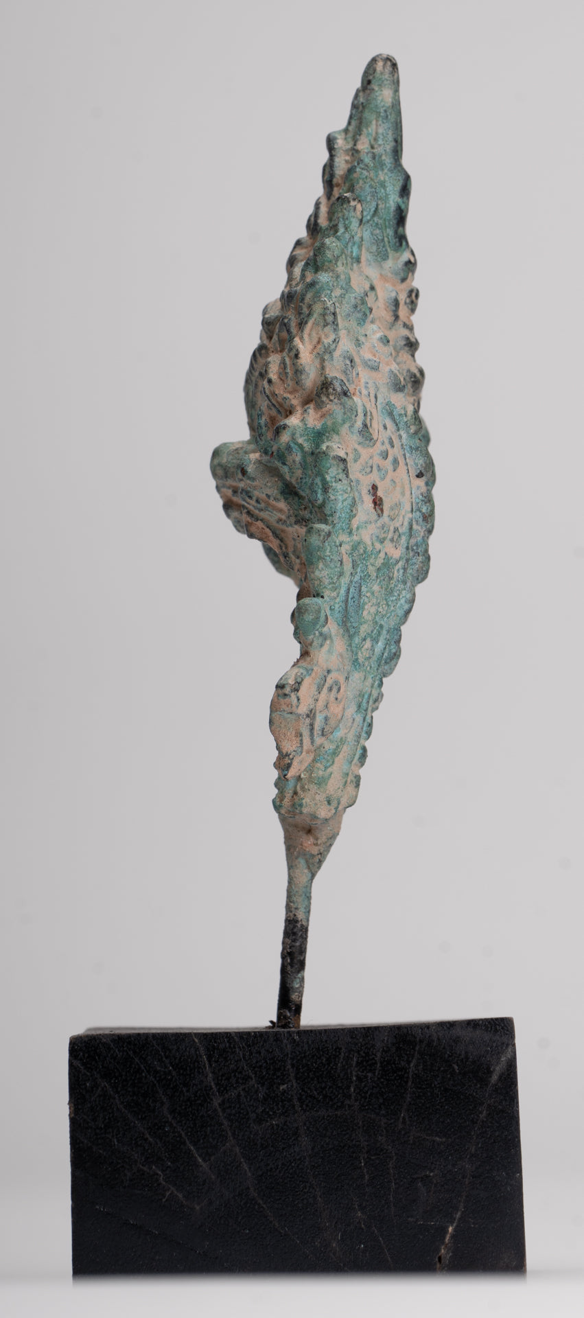 Naga Statue - Antique Khmer Style Bronze Protective Naga, Snake or Serpent Statue - 15.5cm/6"