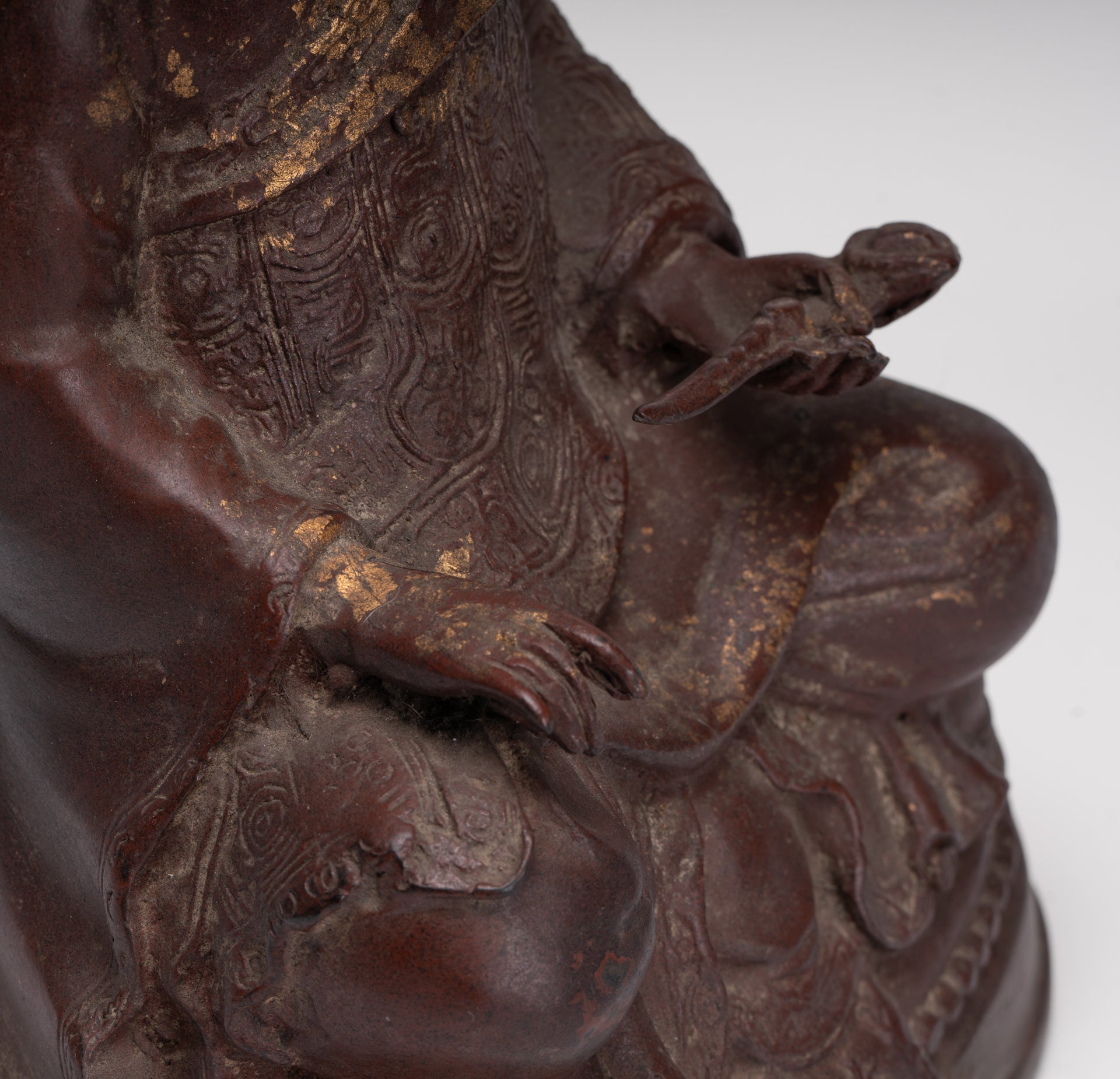 Monk Statue - Antique Chinese Style Tai Hong Gong Chinese Monk Statue - 34cm/14"