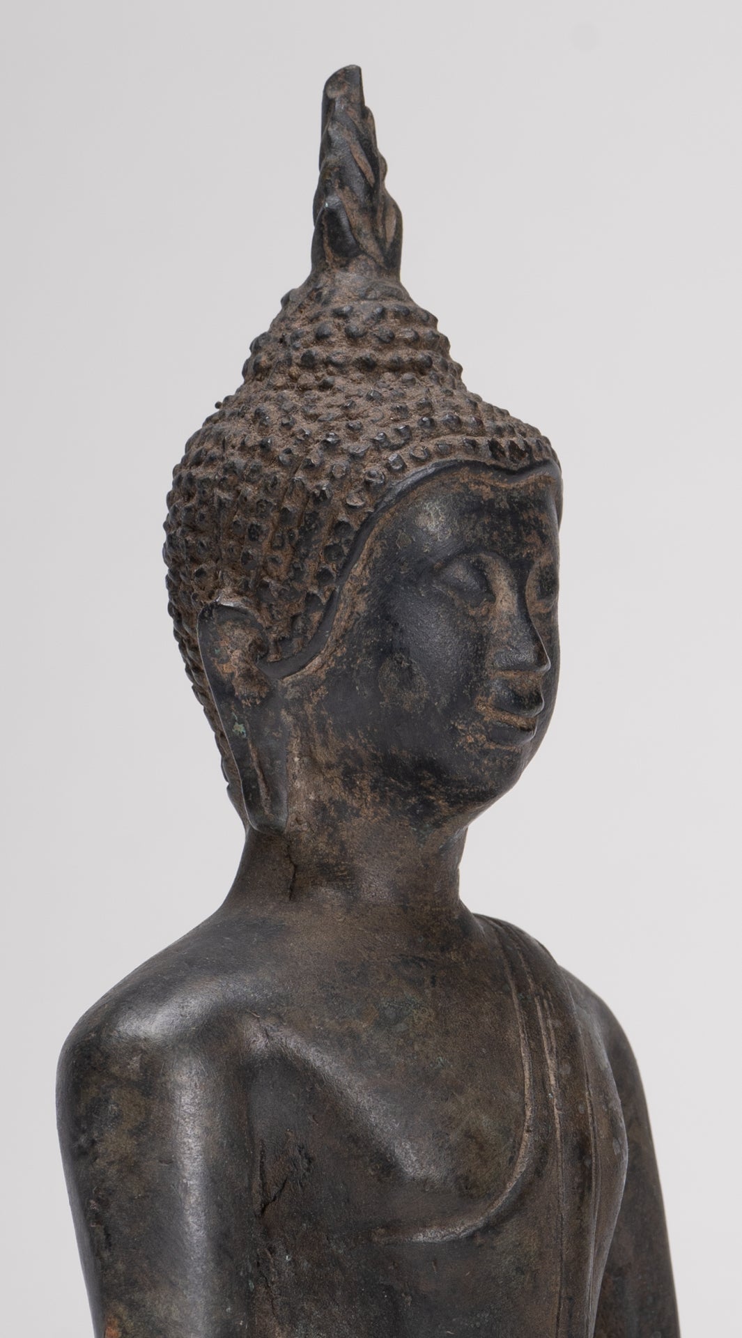 Buddha Statue - Antique Sukhothai Style Thai Enlightenment Buddha Statue - 22cm/9"