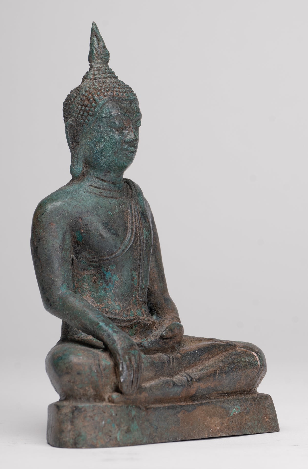 Buddha Statue - Antique Sukhothai Style Thai Enlightenment Buddha Statue - 16cm/6"