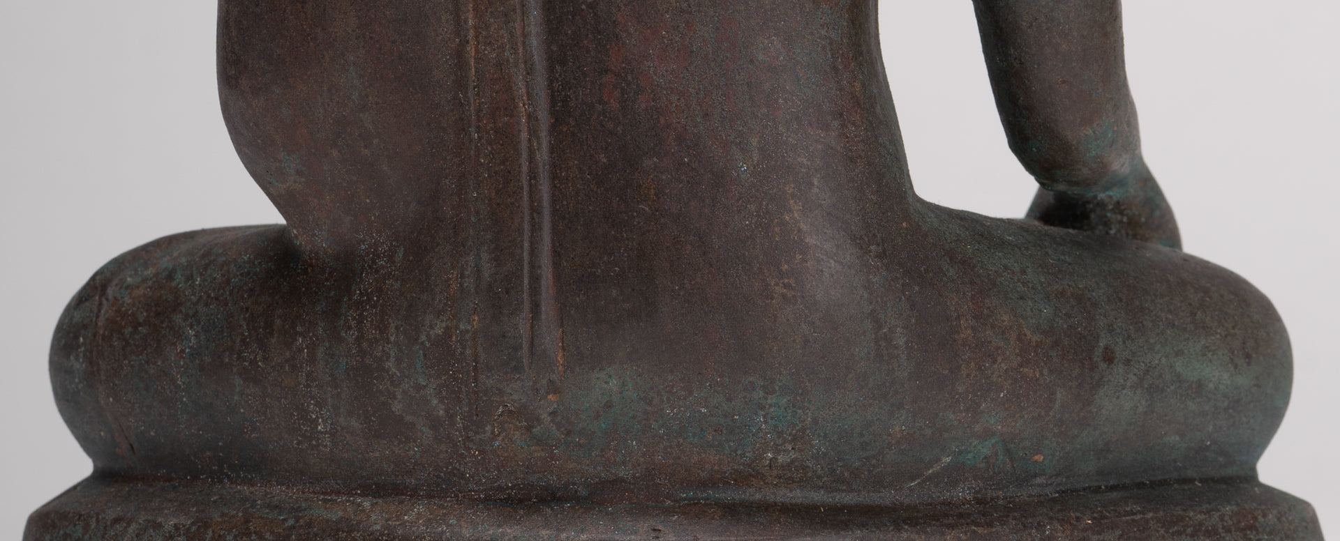 Antique Thai Style Bronze Chiang Saen Enlightenment Buddha Statue - 30cm/12"
