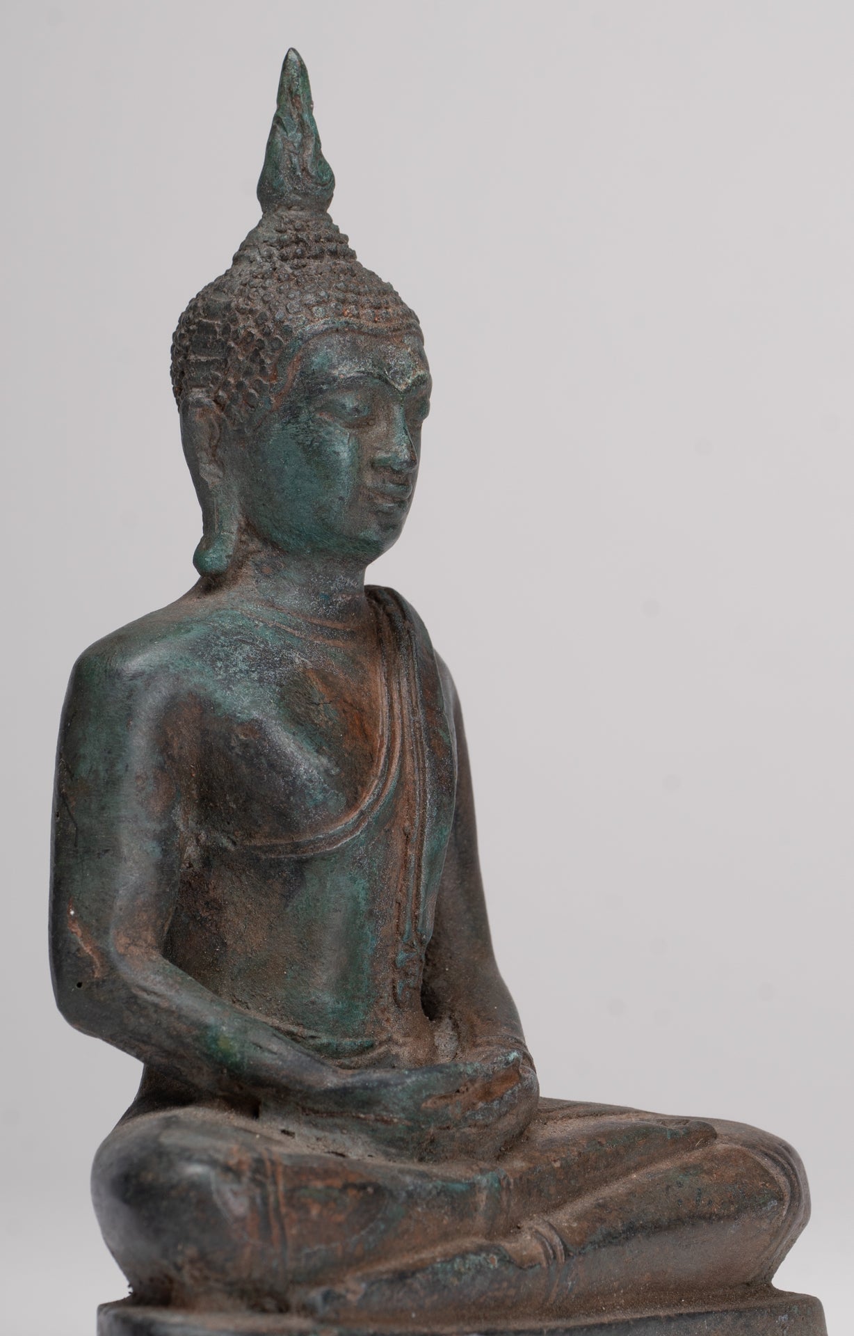 Buddha Statue - Antique Sukhothai Style Thai Meditation Buddha Statue - 15.5cm/6"