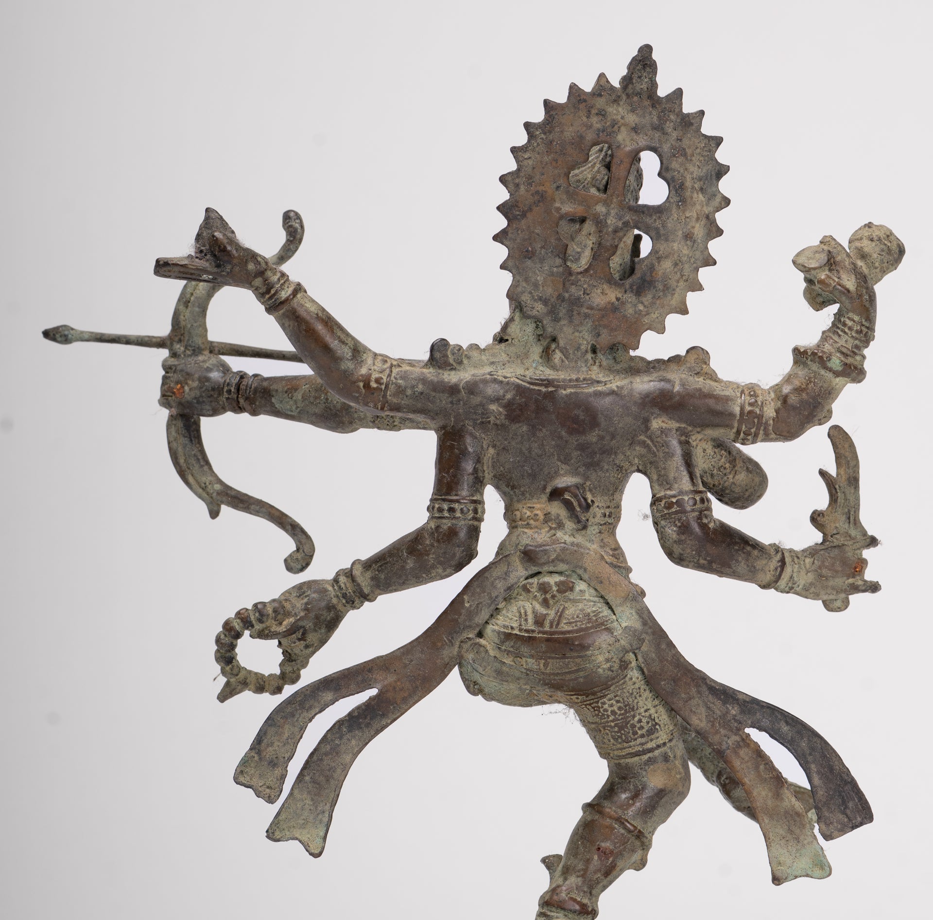 Rama Statue - Antique Majapahit Style Bronze Javanese Rama - Avatar of Vishnu - 24cm/10"