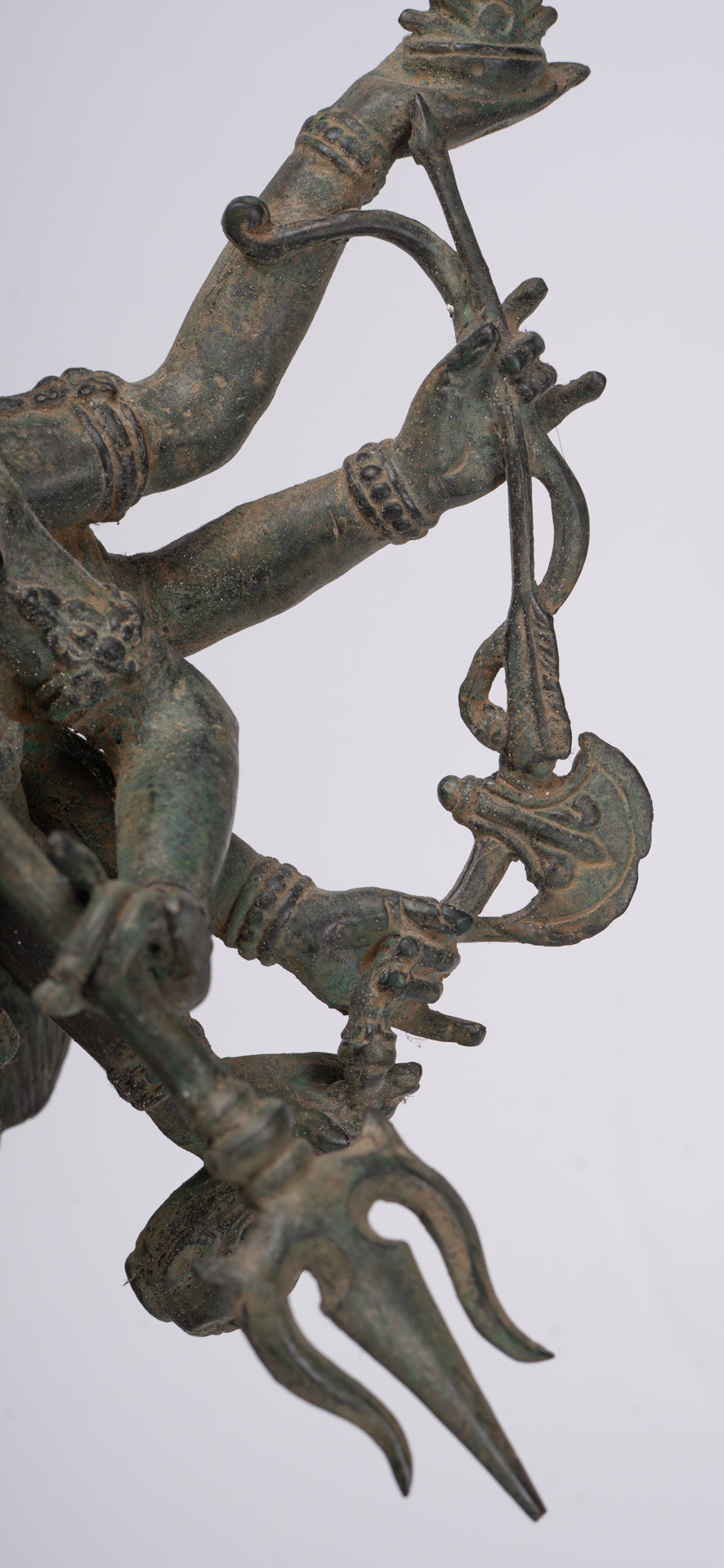 Kali Statue - Antique Java Style Majapahit Standing Bronze Kali or Mahakali Statue - 43cm/17"