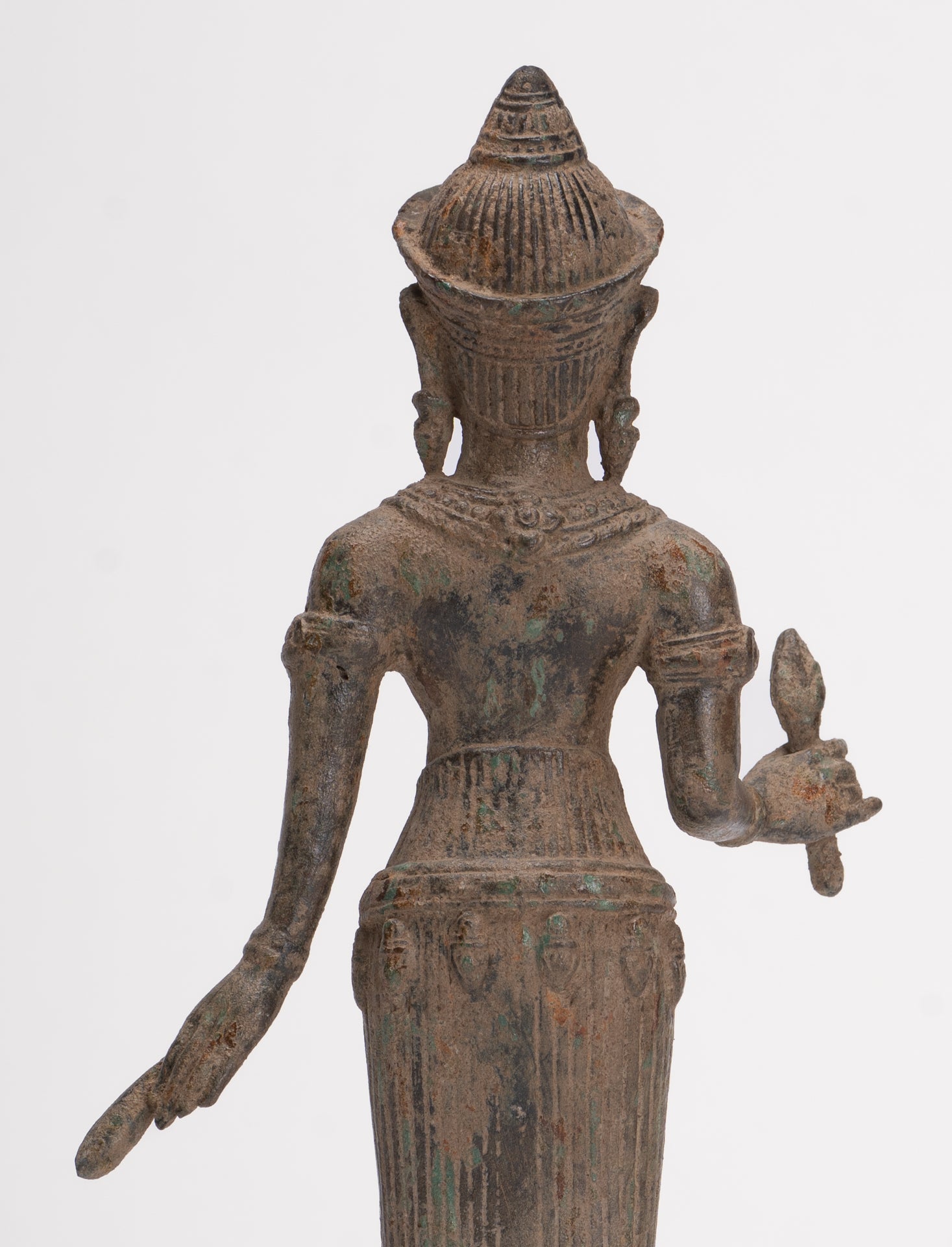 Antique Khmer Style Koh Ker Stone Lakshmi or Uma Statue - 25cm/10"