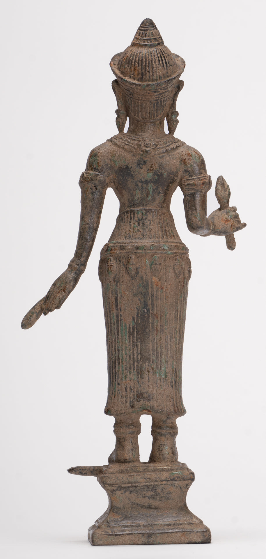 Antique Khmer Style Koh Ker Stone Lakshmi or Uma Statue - 25cm/10"