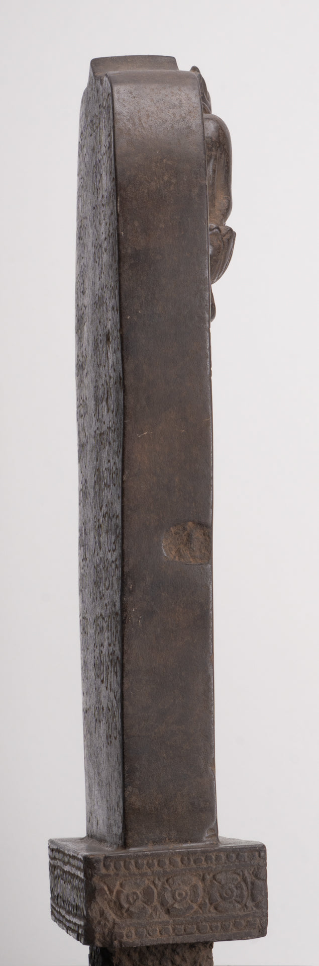 Antique khmer style sanskrit stèle, Nandi - 65cm / 26 "