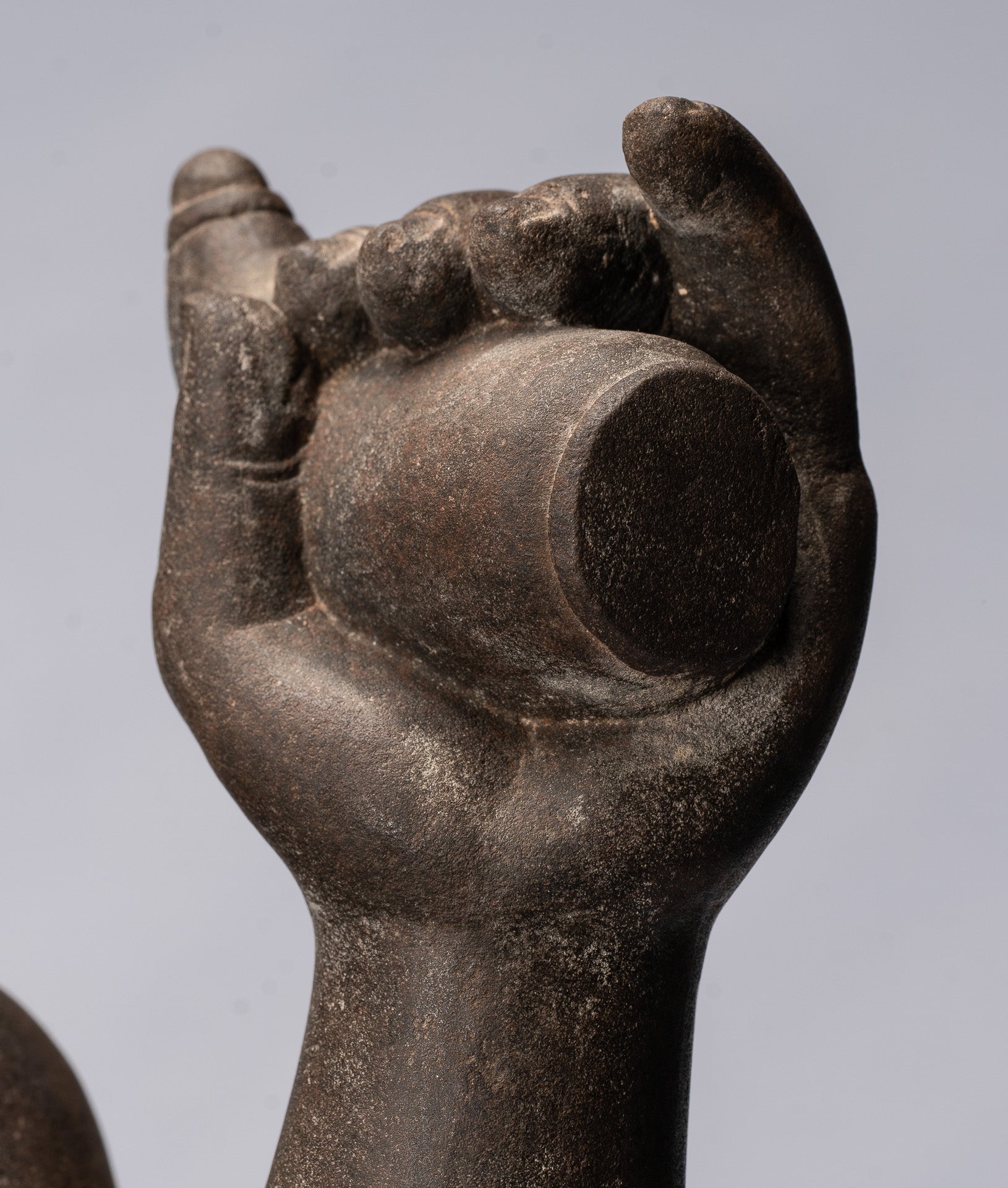 Antique Khmer Style Stone Koh Ker seduto Bodhisattva Avalokitesvara Statua - 62 cm/25 "