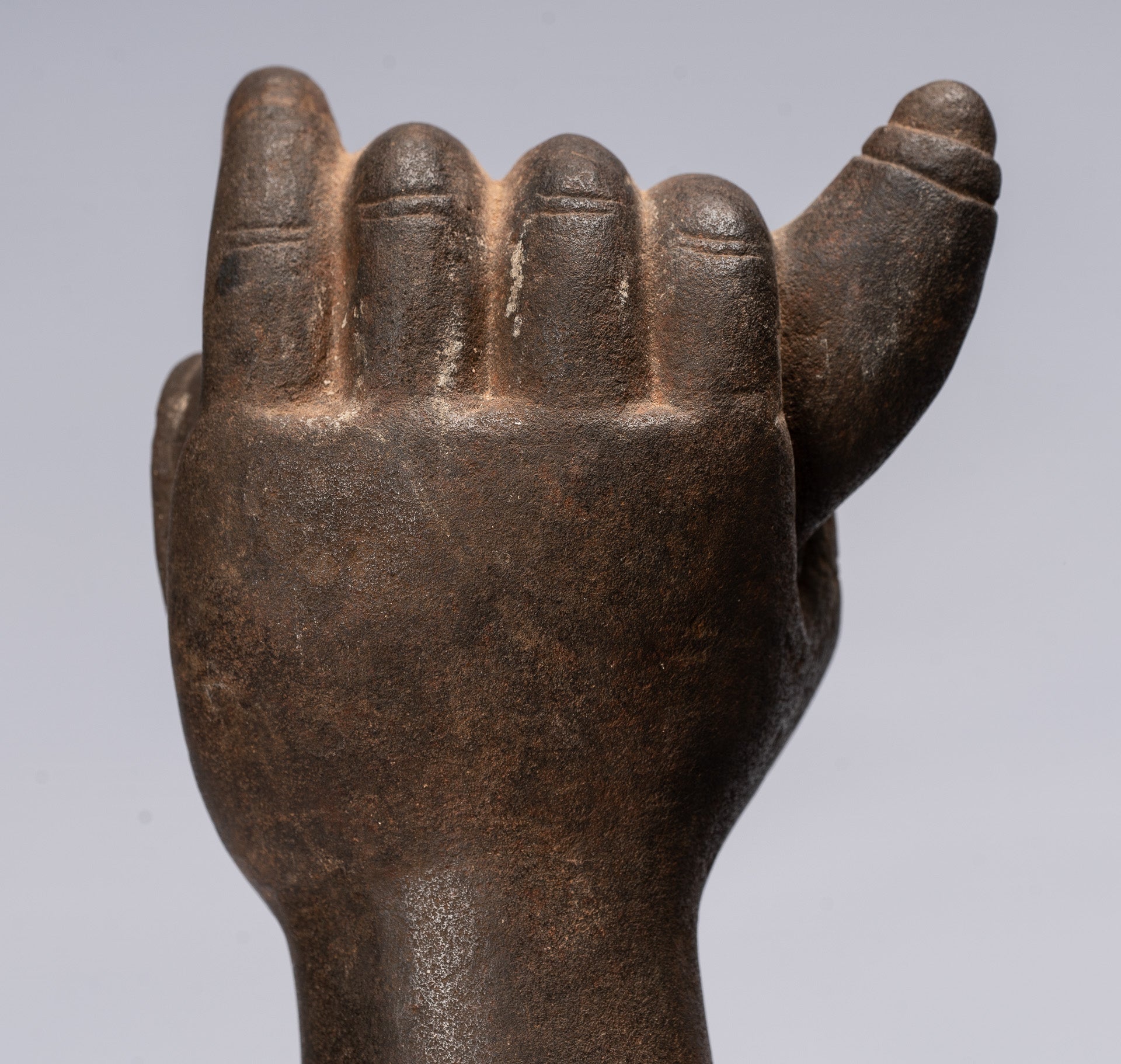 Antique Khmer Style Stone Koh Ker seduto Bodhisattva Avalokitesvara Statua - 62 cm/25 "