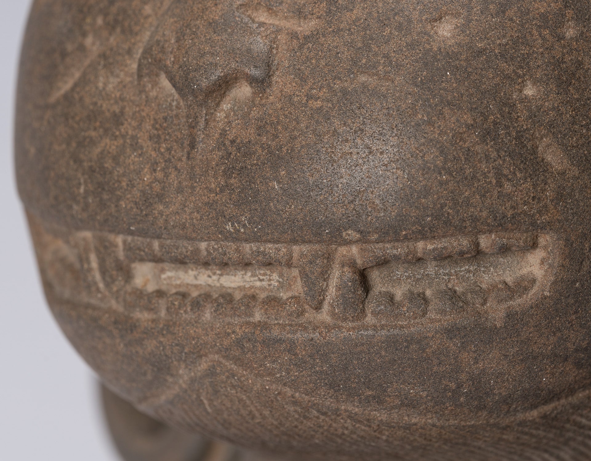 Antique Khmer Style Stone Banteay Srei Hindu God Hanuman Statue-56cm/22 " Tall