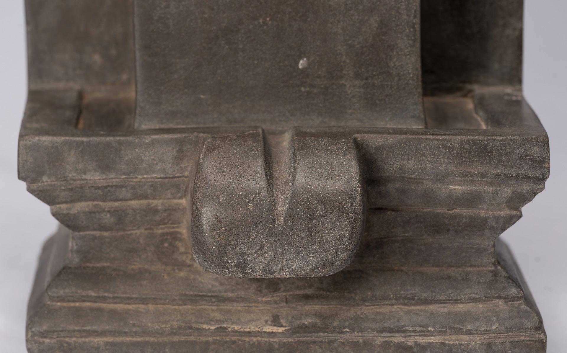 Stone Linga - Antique Khmer in stile Khmer Shanstone Shiva Linga / Lingnum & Yoni - 53cm / 21 "