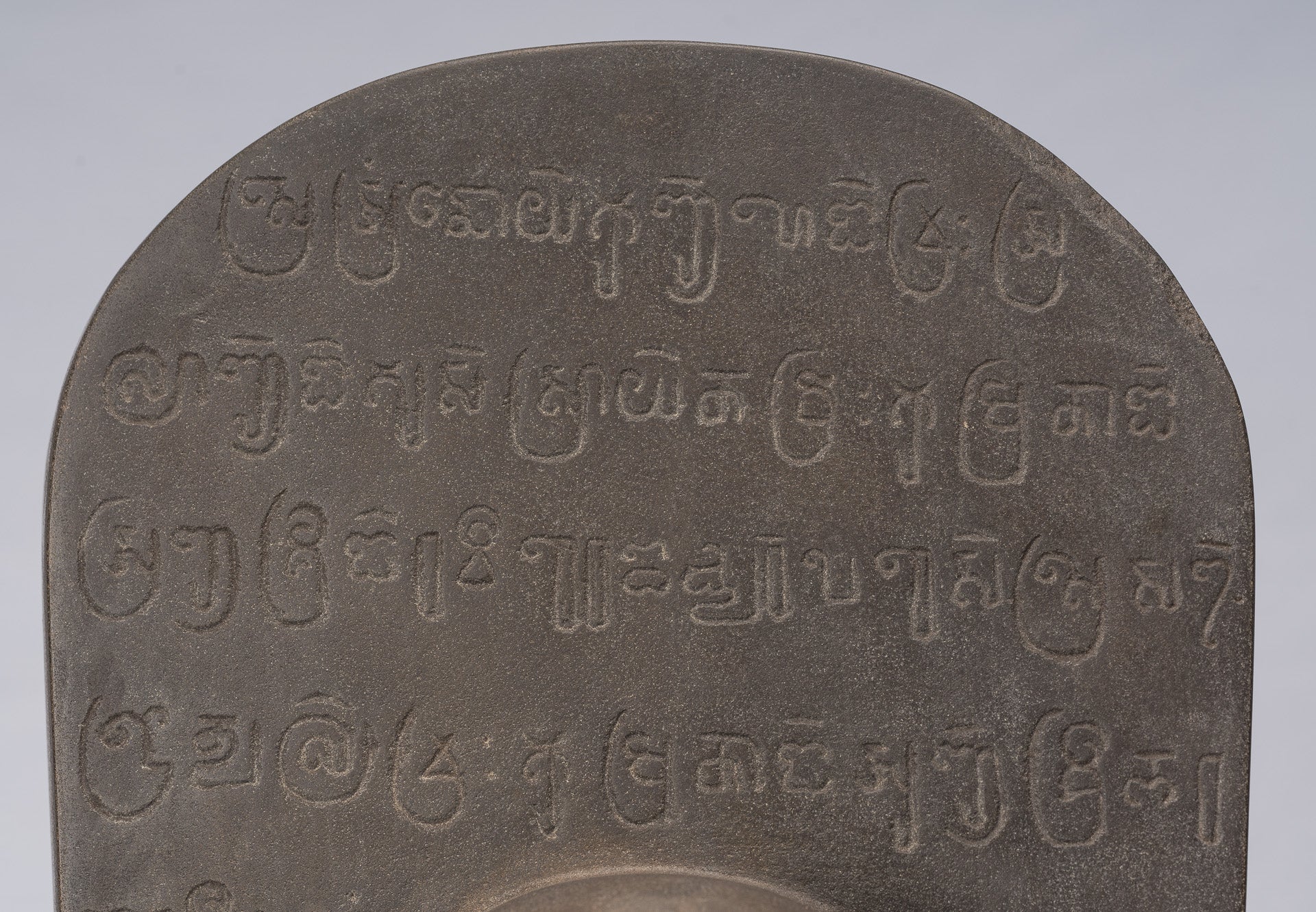 Stone Linga - Antique Khmer in stile Khmer Shanstone Shiva Linga / Lingnum & Yoni - 53cm / 21 "