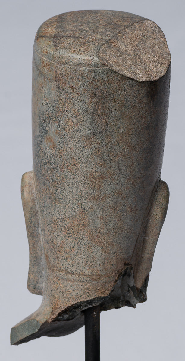 Antique Phnom Da Style Khmer Vishnu Head-Protecteur & Preserver-28cm/11 "