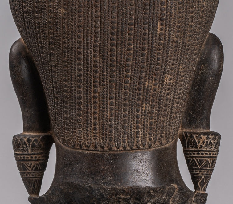 The Trilochana of Shiva can be seen on his forehead - the Three-Eyed Lord. It is the eye of wisdom, free from Maya, the illusion, and duality of life. It is also believed to be the source of his untamed energy.