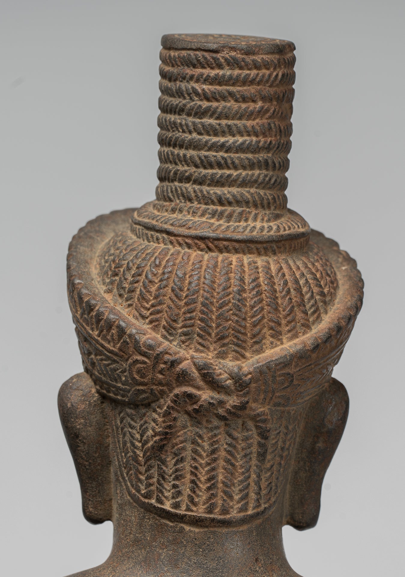 Vishnu - Antique Khmer Style Stone Koh Ker Standing Vishnu Statue - 52cm/21"