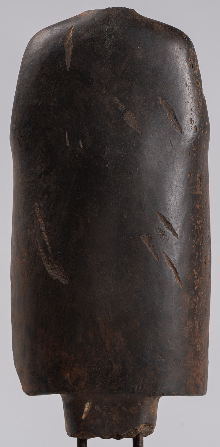 Buddha Statue - Antique Thai Style Standing Stone Dvaravati Buddha (probably) Statue - 58cm/23" Tall