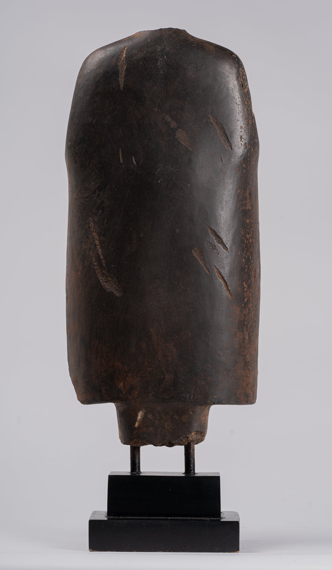 Buddha Statue - Antique Thai Style Standing Stone Dvaravati Buddha (probably) Statue - 58cm/23" Tall