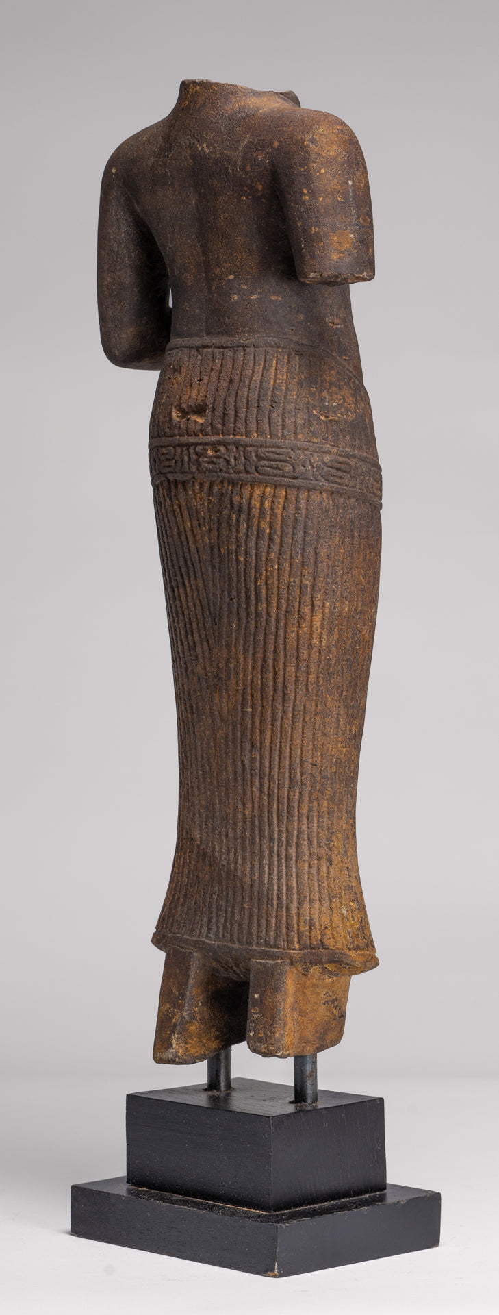 Lakshmi Statue - Antique Baphuon Style Stone Lakshmi / Devi Consort of Vishnu Torso - 57cm/23"