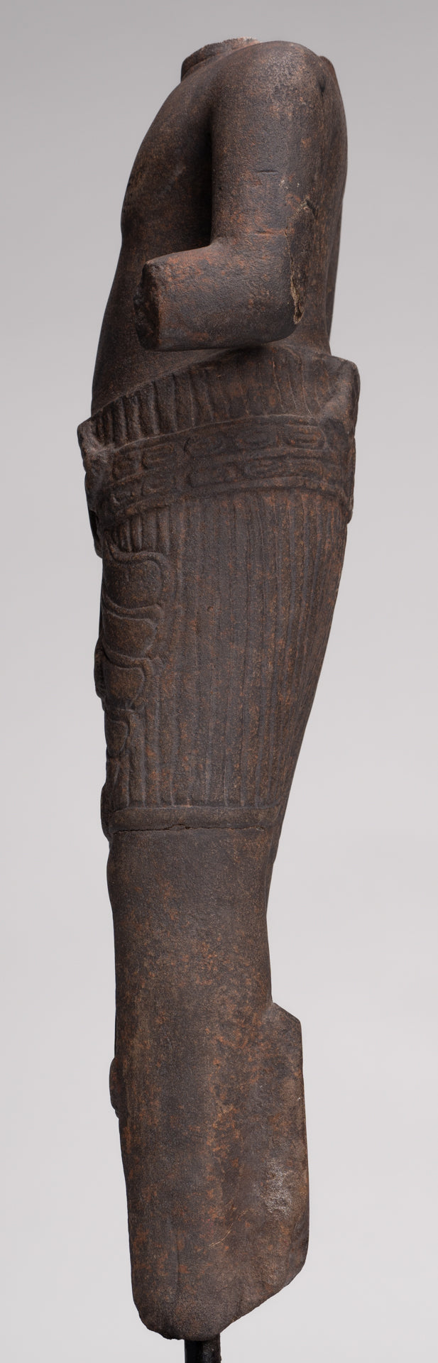 Male Statue - Antique Stone Angkor Wat Style Male Deity Torso - 53cm / 21"