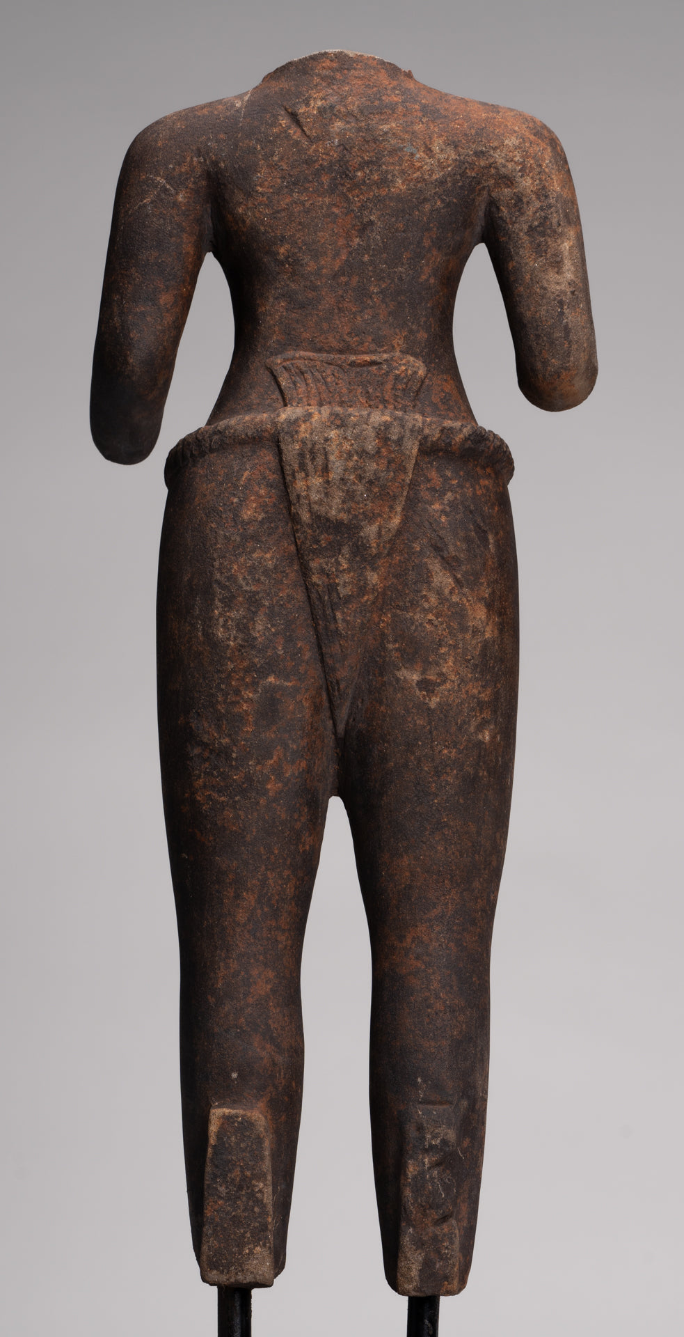 Male Statue - Antique Stone 8th Century Phnom Da Style Male Deity Torso (probably Vishnu) - 54cm / 22"