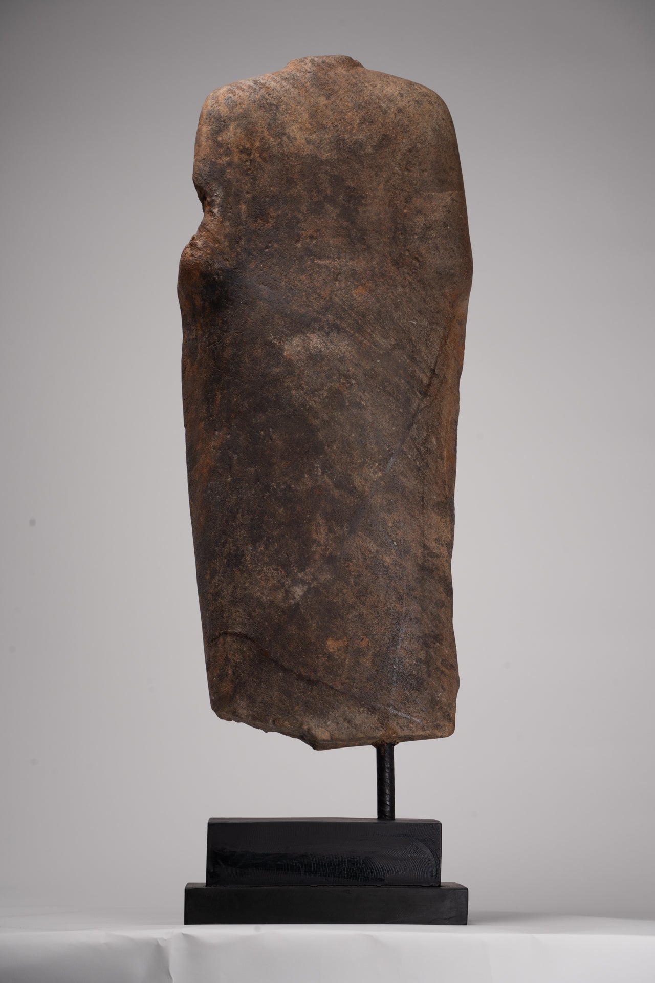 Buddha Statue - Antique Thai Style Standing Stone Dvaravati Buddha (probably) Statue - 84cm/34" Tall