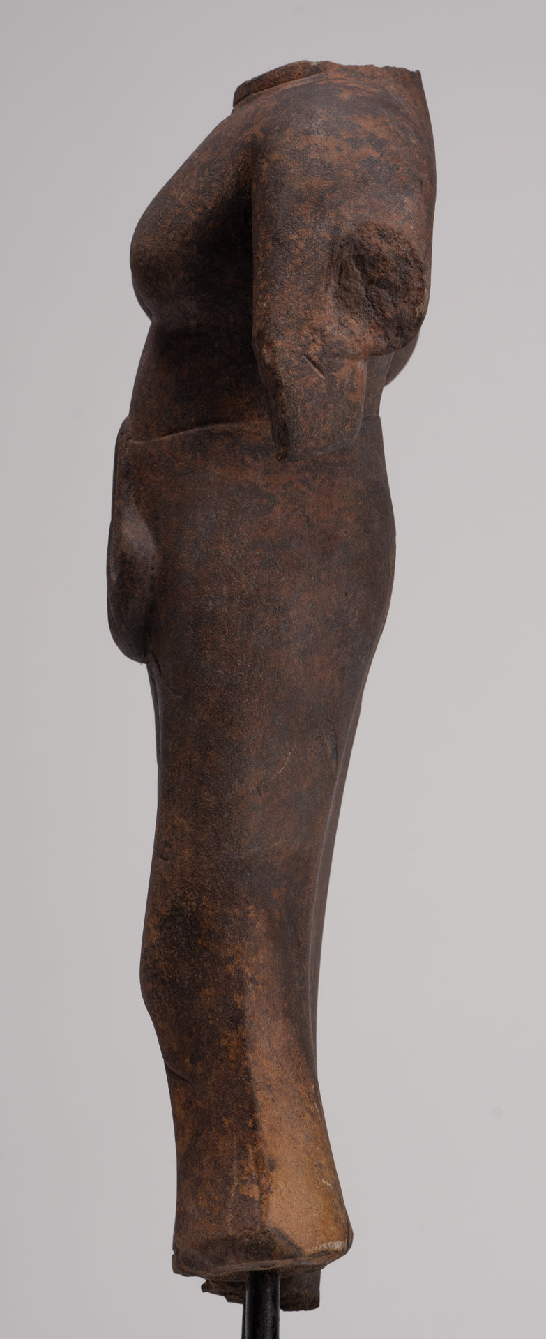 Durga Statue - Antique Khmer Style Phnom Da Durga Mahishasuramardini Statue - 52cm/21"