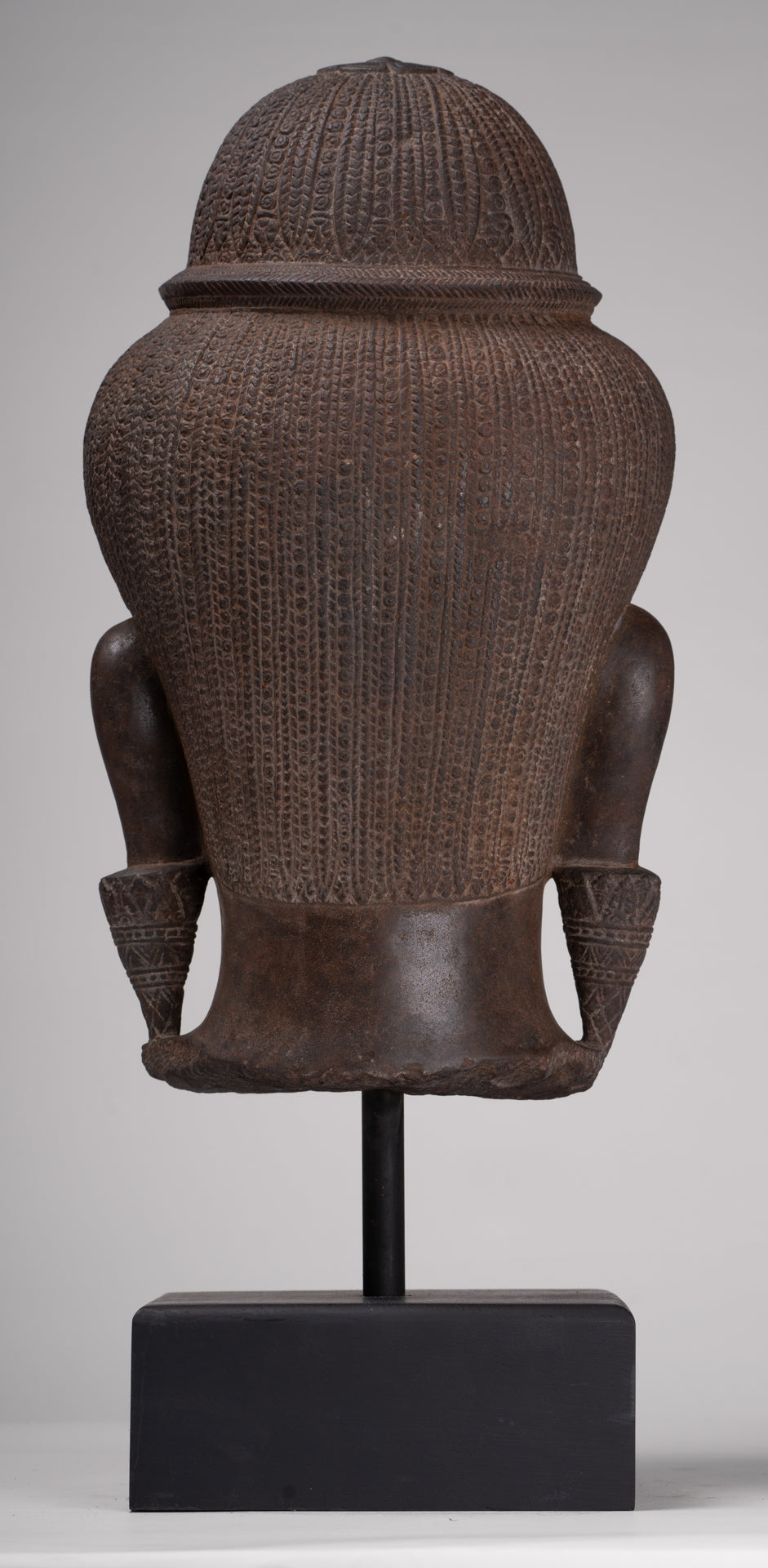 Parvati Statue - Antique Baphuon Style Khmer Stone Parvati Head Statue - 57cm/23"