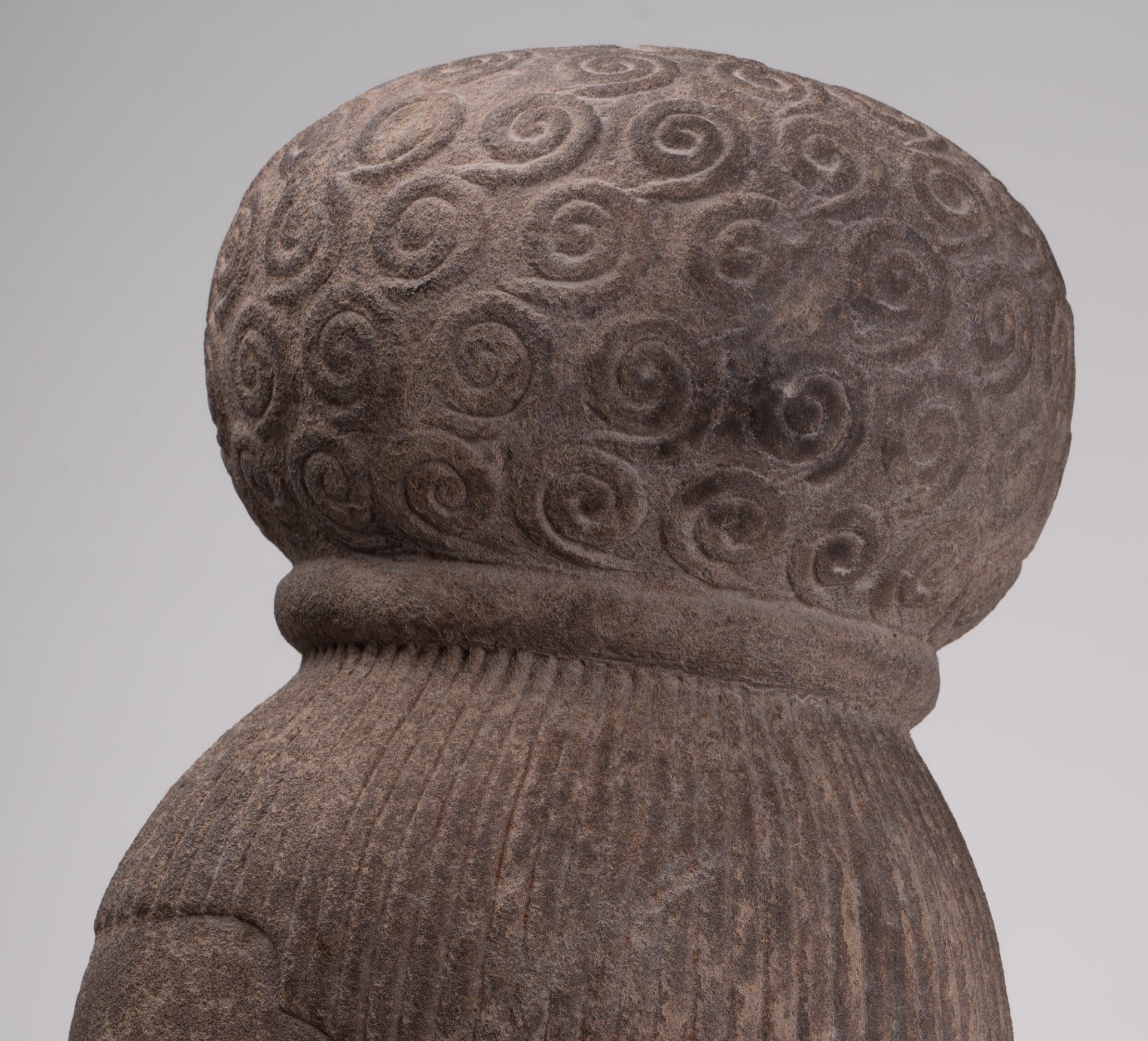 Female Statue - Antique Khmer Style Female Head - 46cm/18"