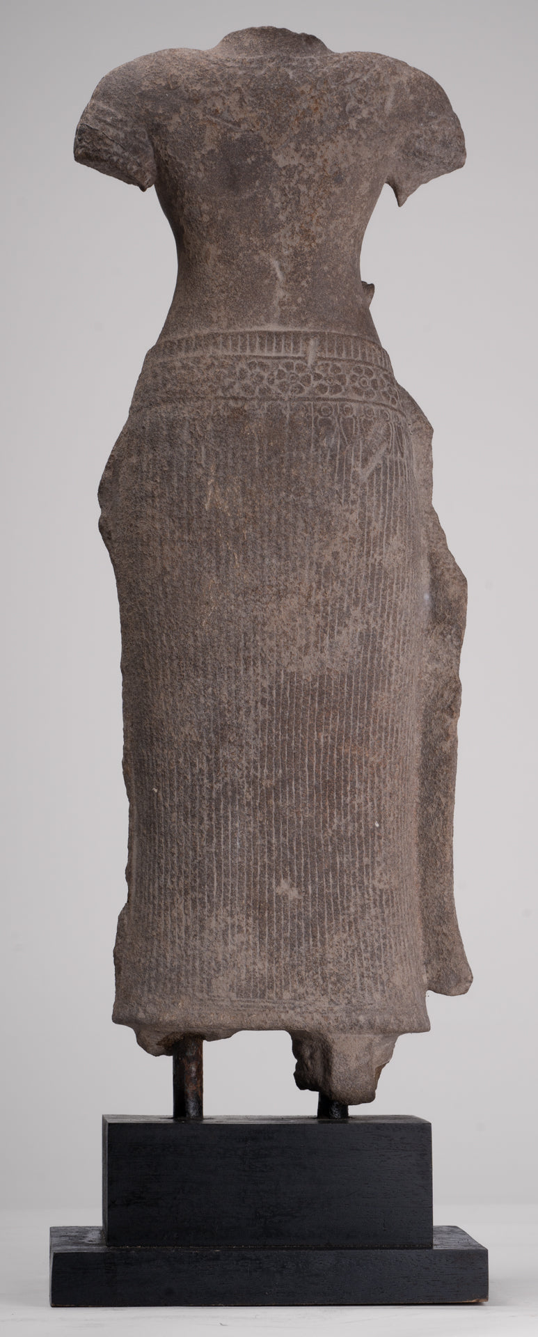 Apsara Statue - Antique Khmer Style Stone Angkor Wat Apsara or Angel Statue - 60cm/24"