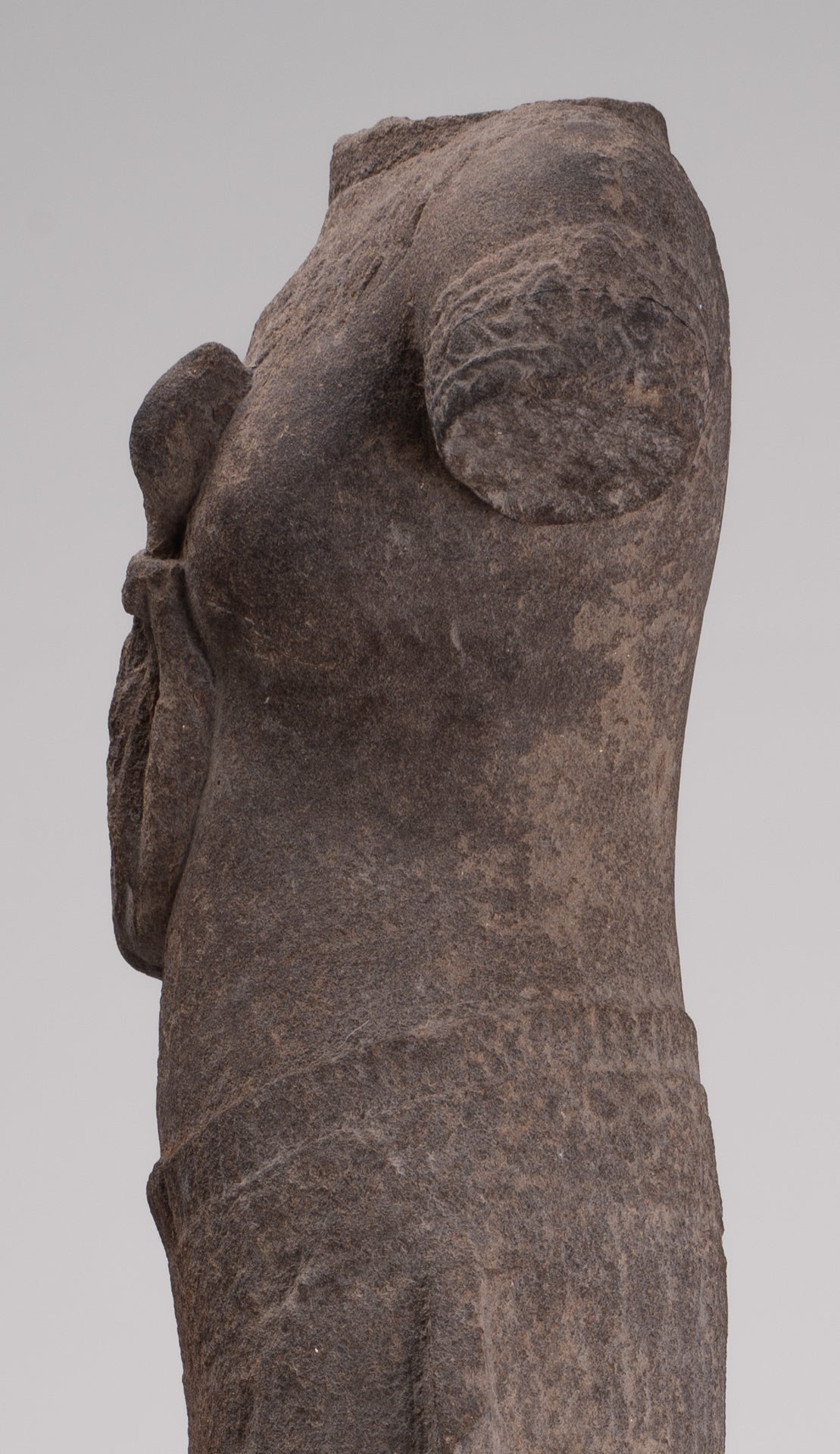 Apsara Statue - Antique Khmer Style Stone Angkor Wat Apsara or Angel Statue - 60cm/24"