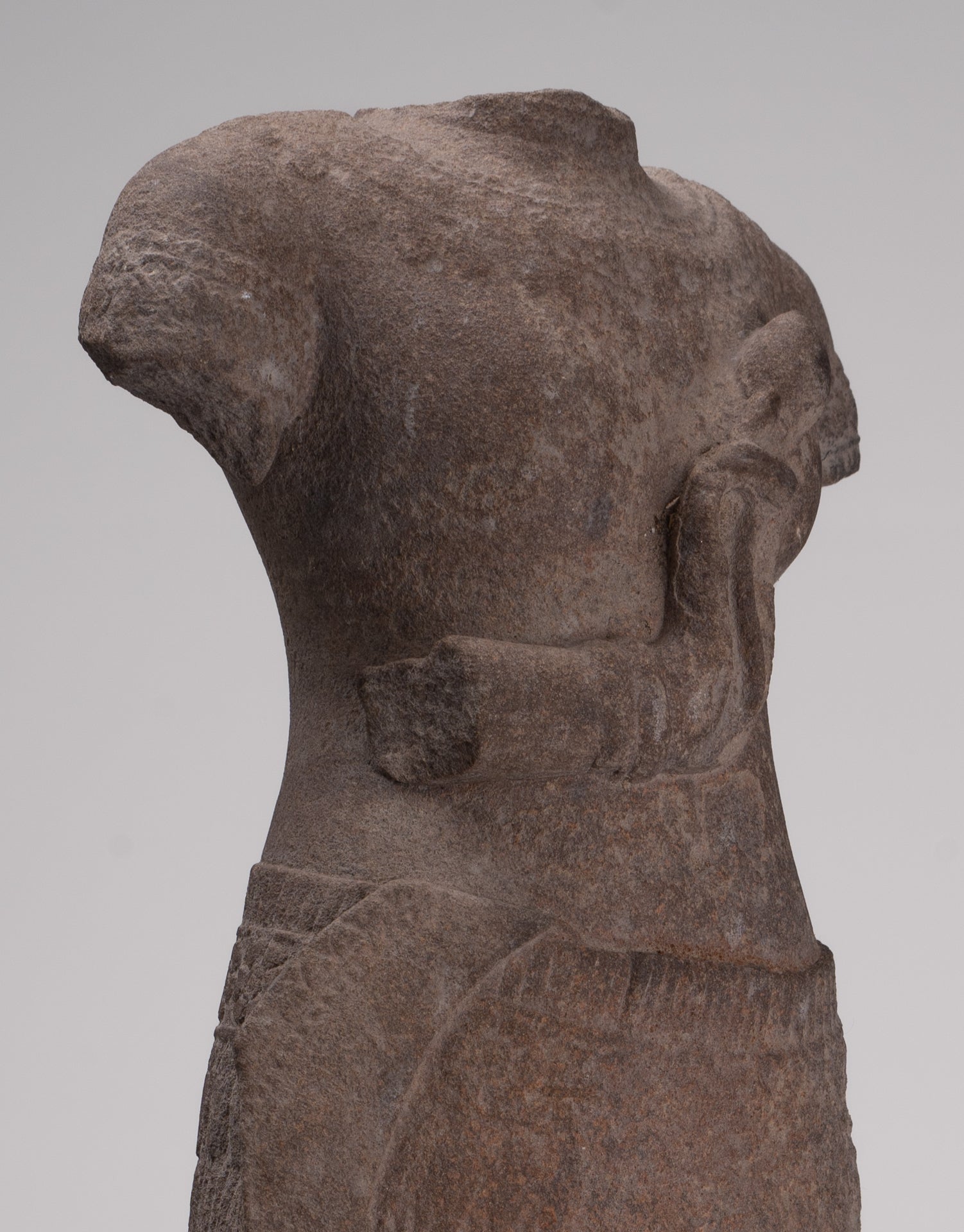 Apsara Statue - Antique Khmer Style Stone Angkor Wat Apsara or Angel Statue - 60cm/24"