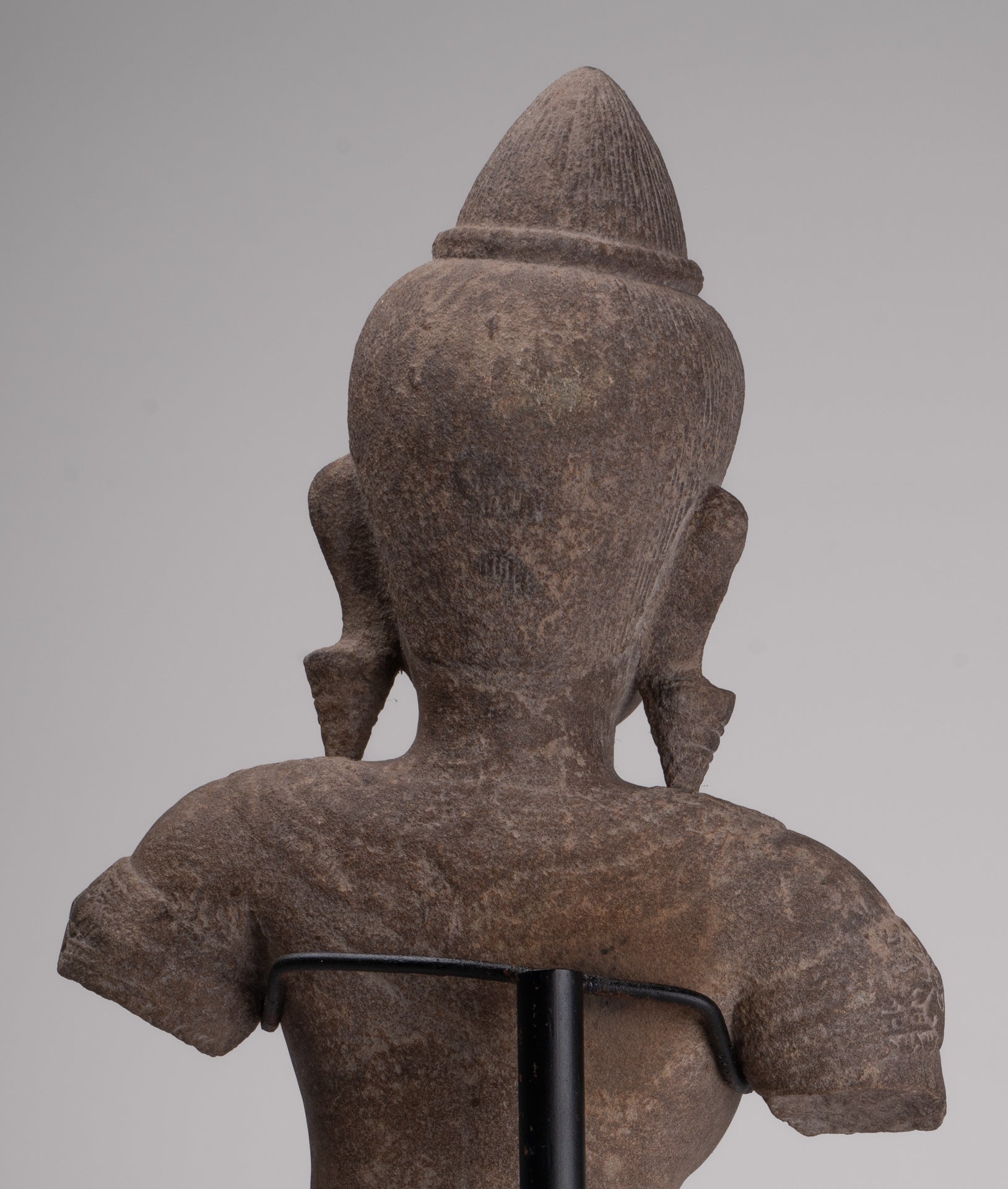 Apsara Statue - Antique Khmer Style Stone Angkor Wat Apsara or Angel Statue - 64cm/26"