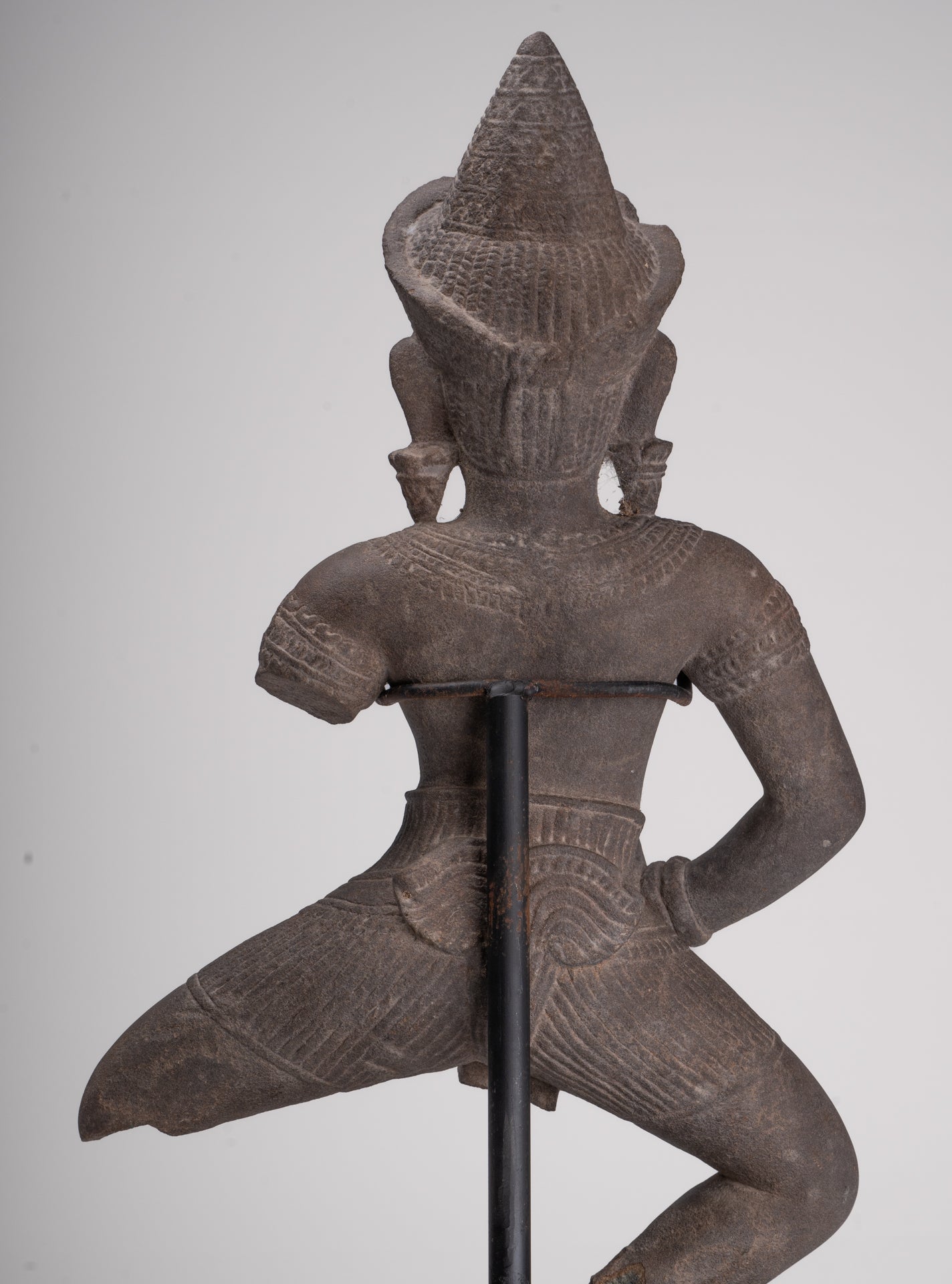 Apsara Statue - Antique Khmer Style Stone Angkor Apsara or Angel Statue - 58cm/23"