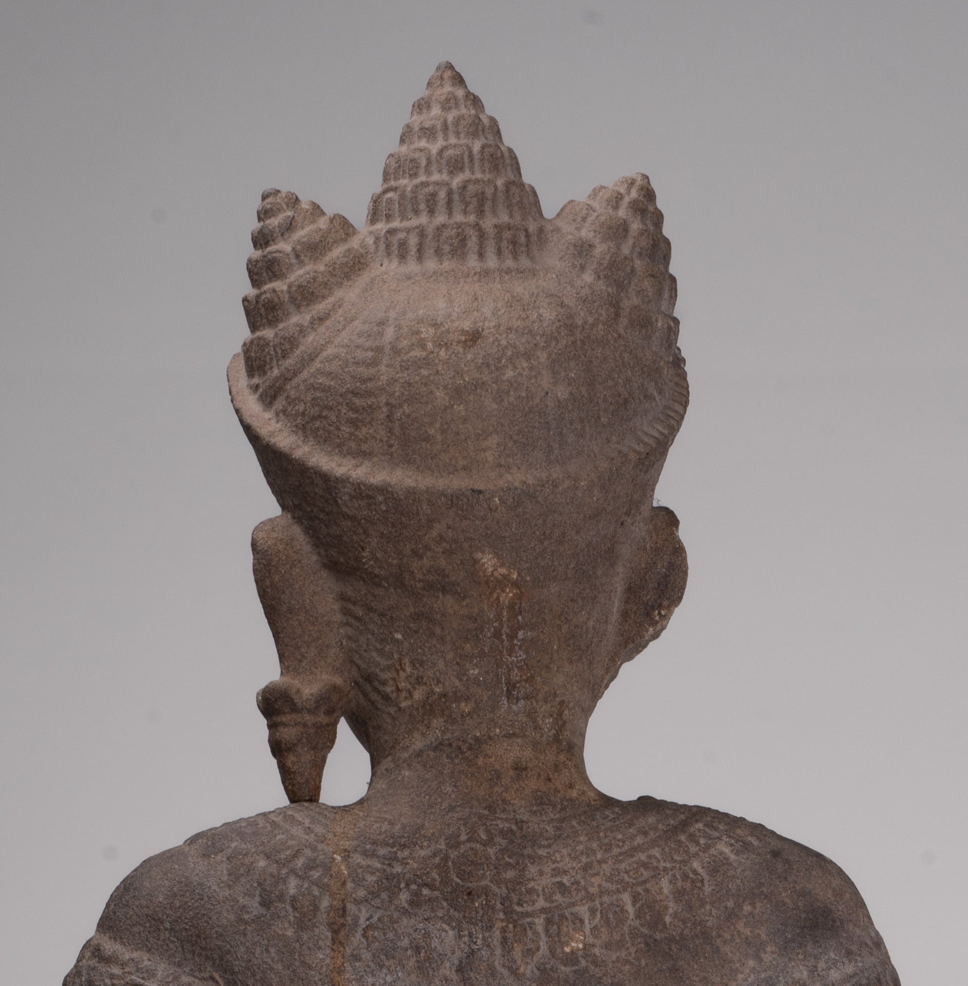 Apsara Statue - Antique Khmer Style Stone Angkor Wat Apsara or Angel Statue - 74cm/30"