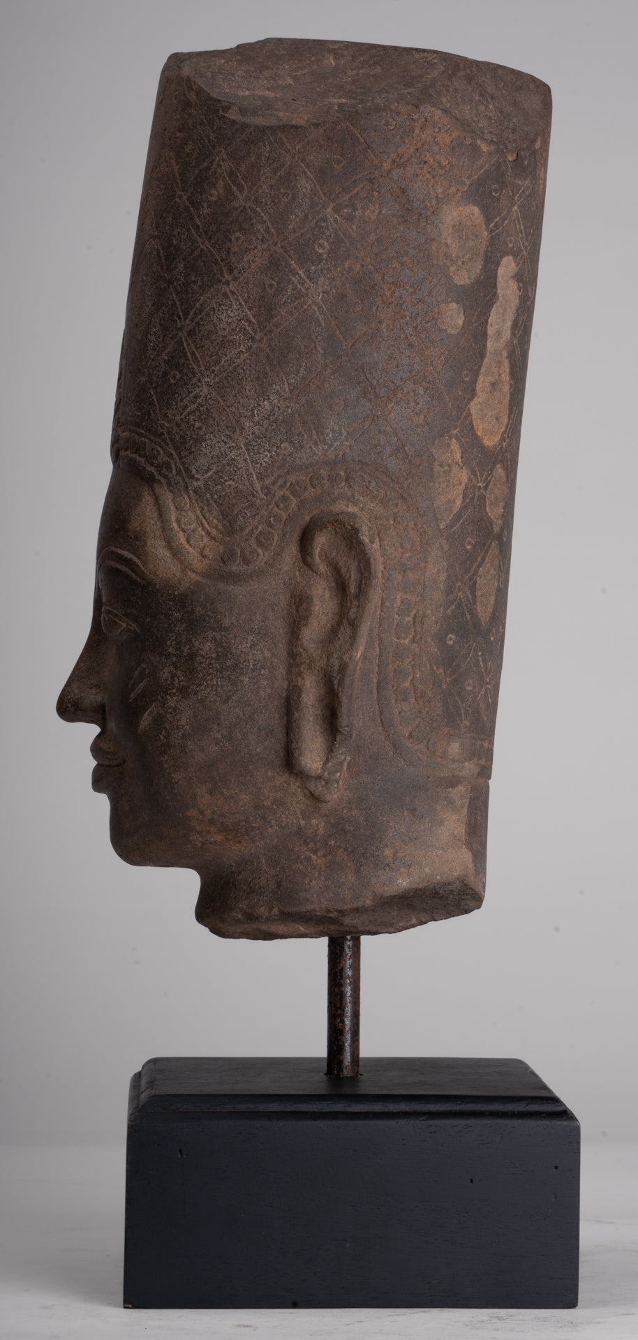 Krishna Statue - Antique Khmer Style Phnom Da Krishna (possibly) Statue - 41cm/16"