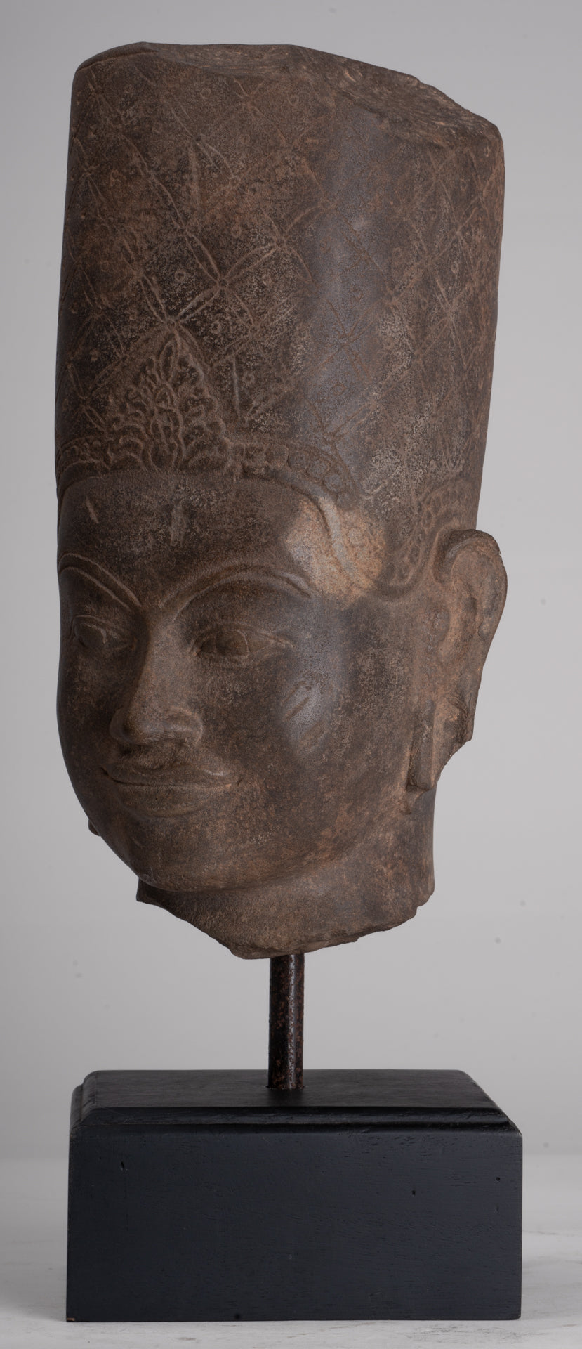 Krishna Statue - Antique Khmer Style Phnom Da Krishna (possibly) Statue - 41cm/16"