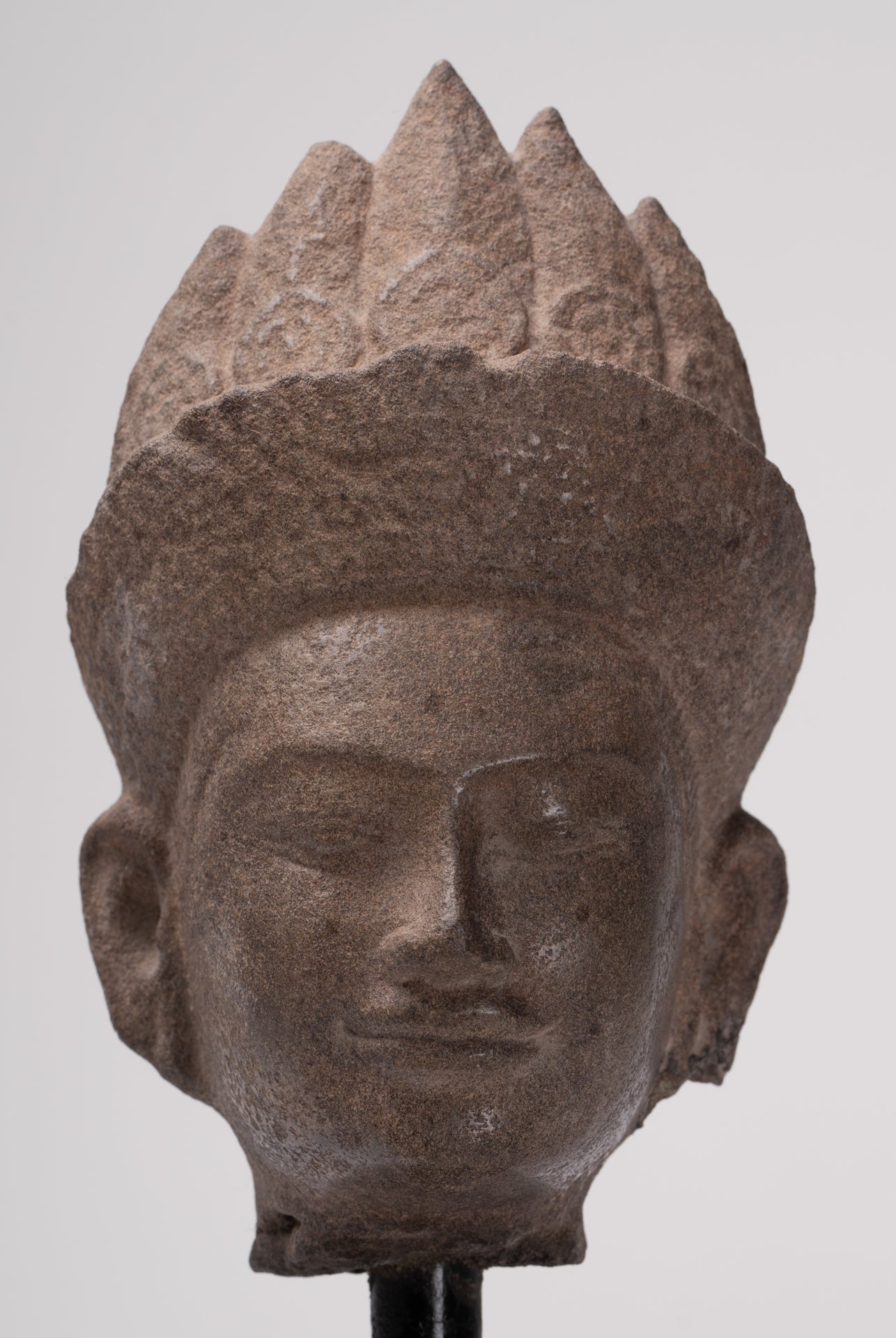 Apsara Statue - Antique Khmer Style Stone Angkor Wat Apsara or Angel Statue - 27cm/11"