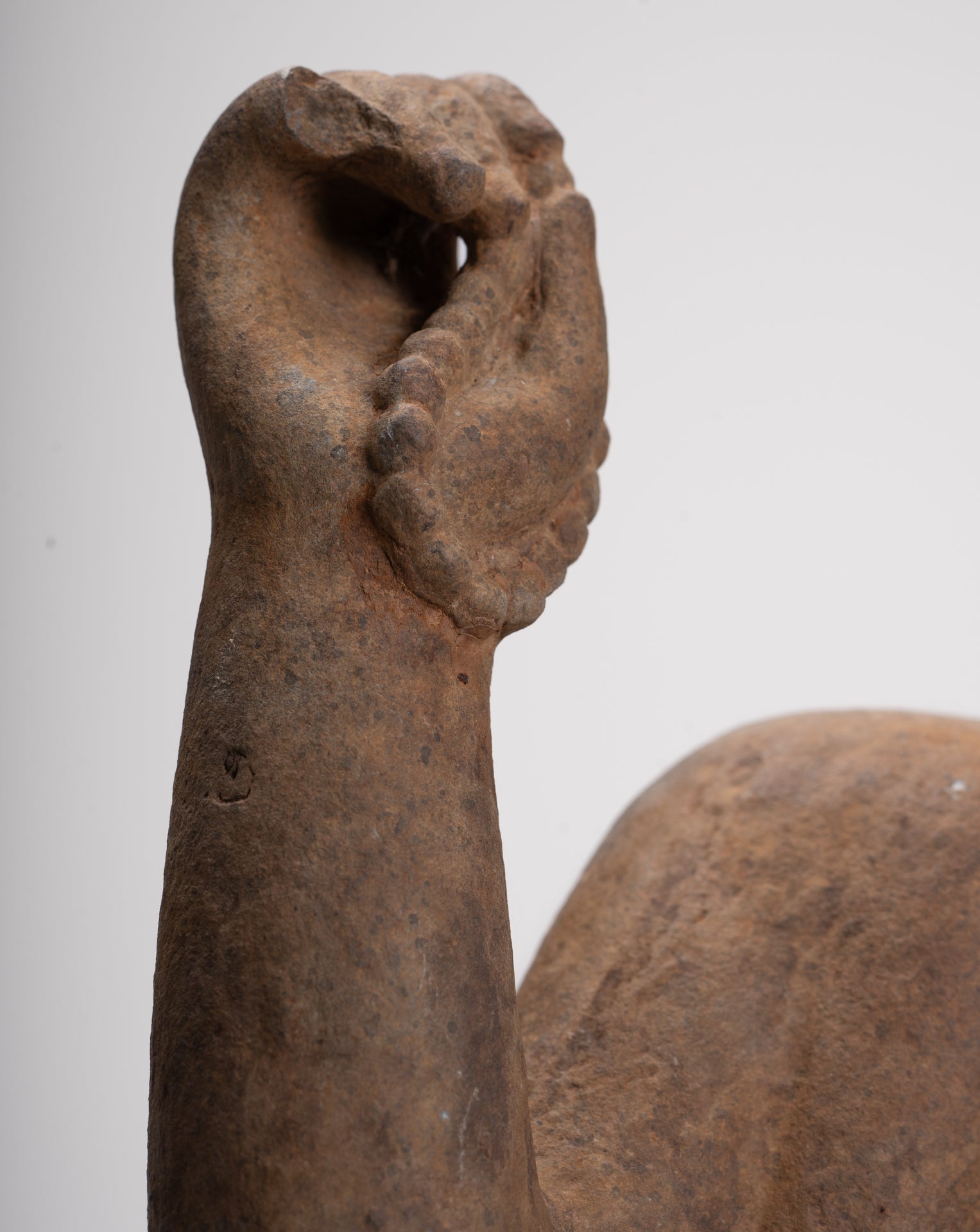 Antique Khmer Style Stone Koh Ker Standing Bodhisattva Avalokitesvara Statue - 91cm/36"